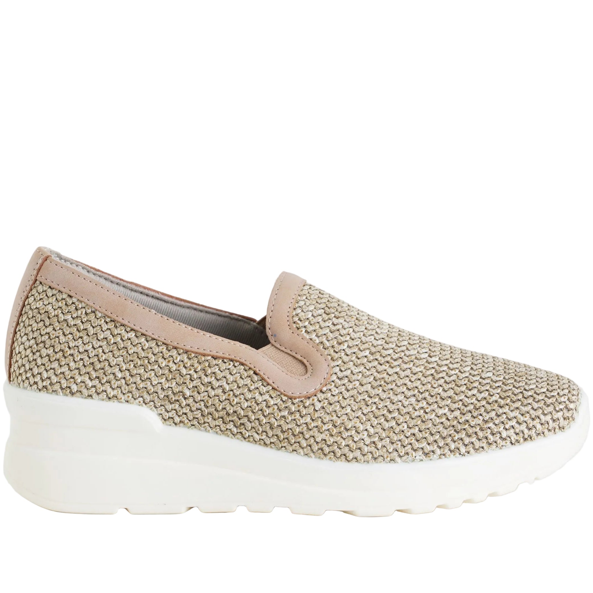 Sneakers Slip-on Co.moda Comfort 3984 Taupe Donna - COMODA COMFORT