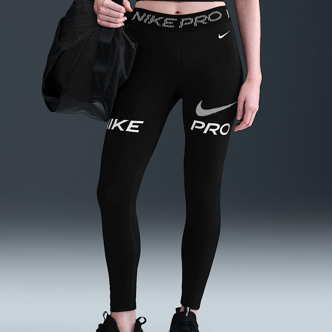 Leggings a 7/8 a vita media Nike Pro HV2306 010 Donna