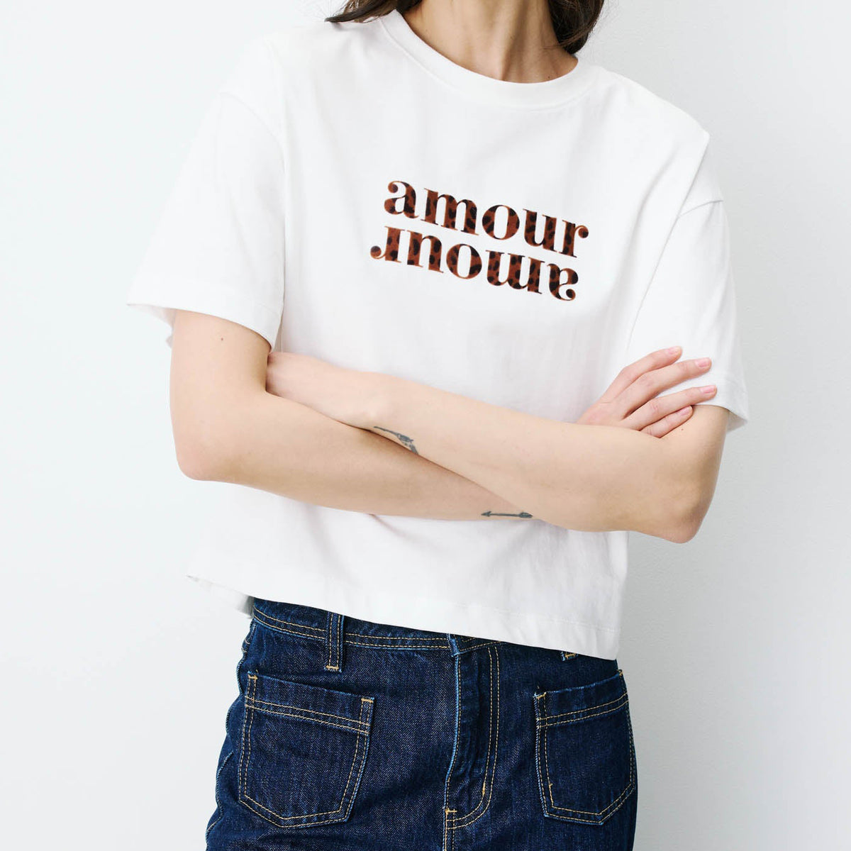 T-Shirt in cotone Grace&Mila Anis FW2617044 Ivoir Donna