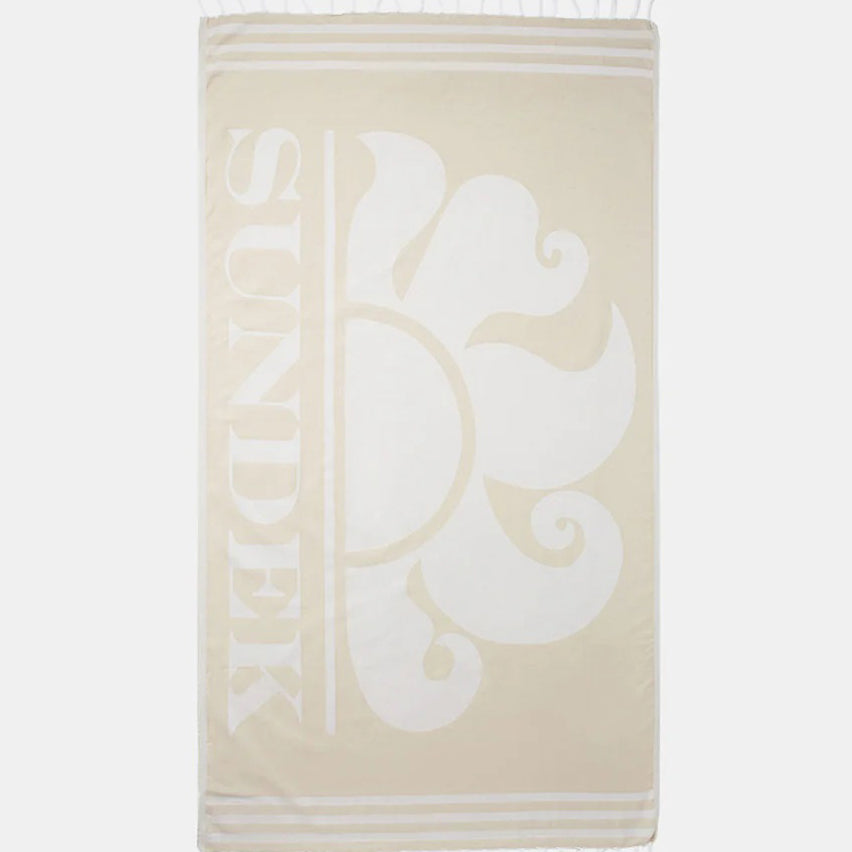 Telo mare Fouta Jacquard con logo Sundek AM401ATC1000 Mangrove