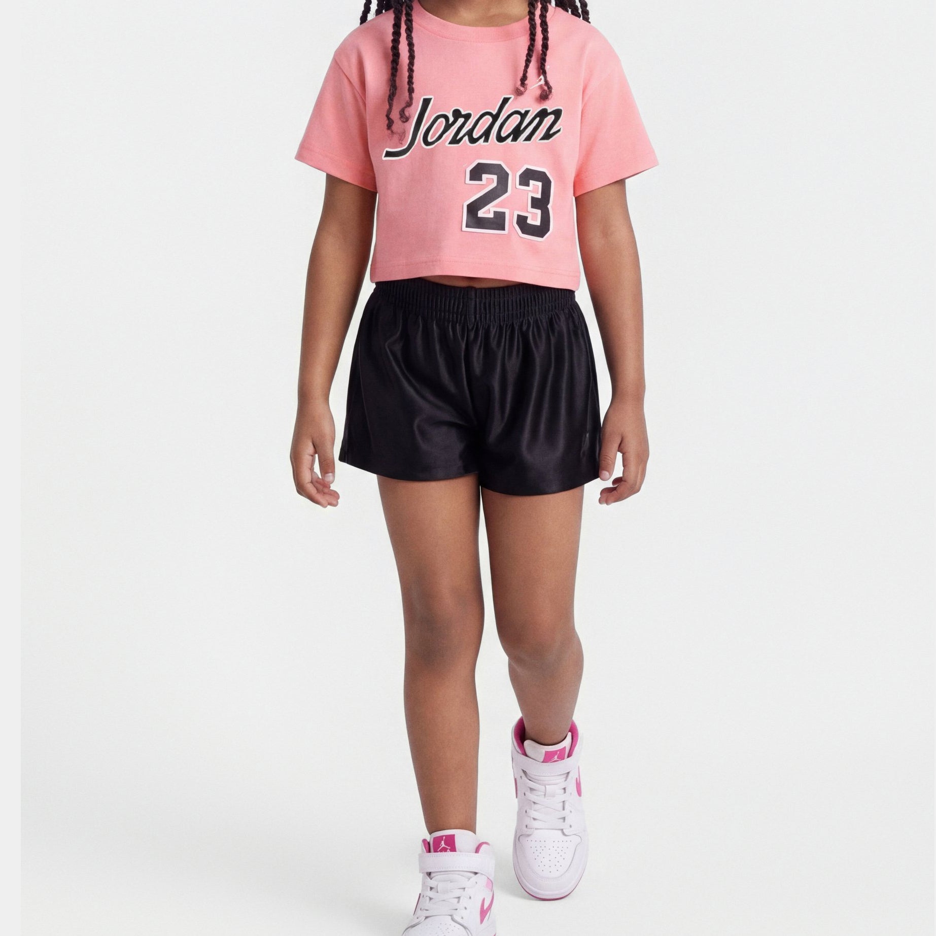 Jordan Flowy Durasheen Short Set Black 35F658-023 – Completo t-shirt e shorts bambino unisex 4-6 anni