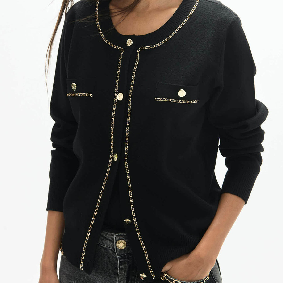 Cardigan Lola Casademunt LF2611016 Nero Donna
