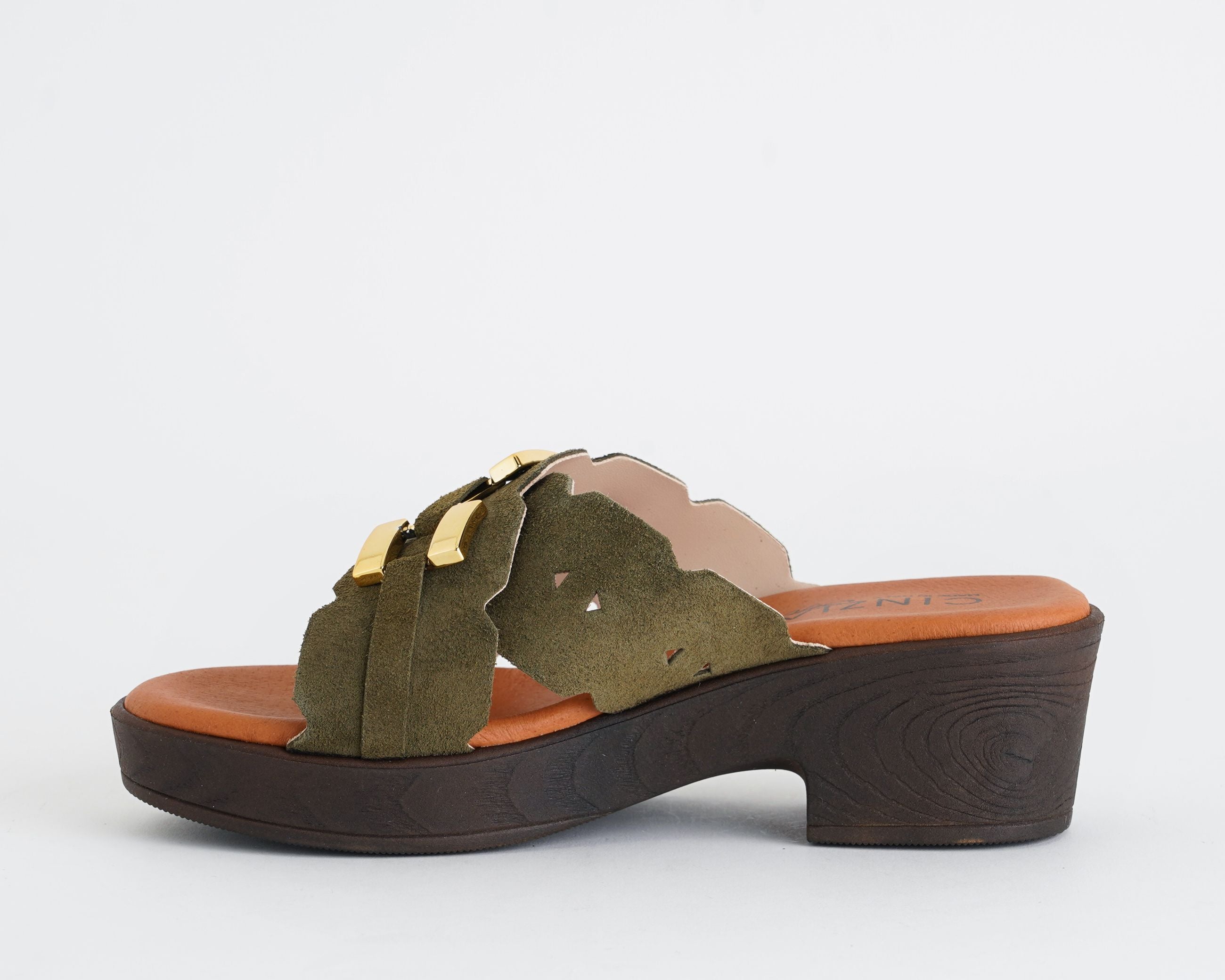 Sandalo alto Cinzia Soft NG8973 colore Loden – CINZIA SOFT