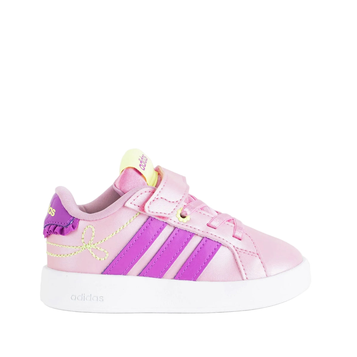 Sneakers Adidas Grand Court 3.0 Girl Infant KI1757 Purple Yellow Taglia 22