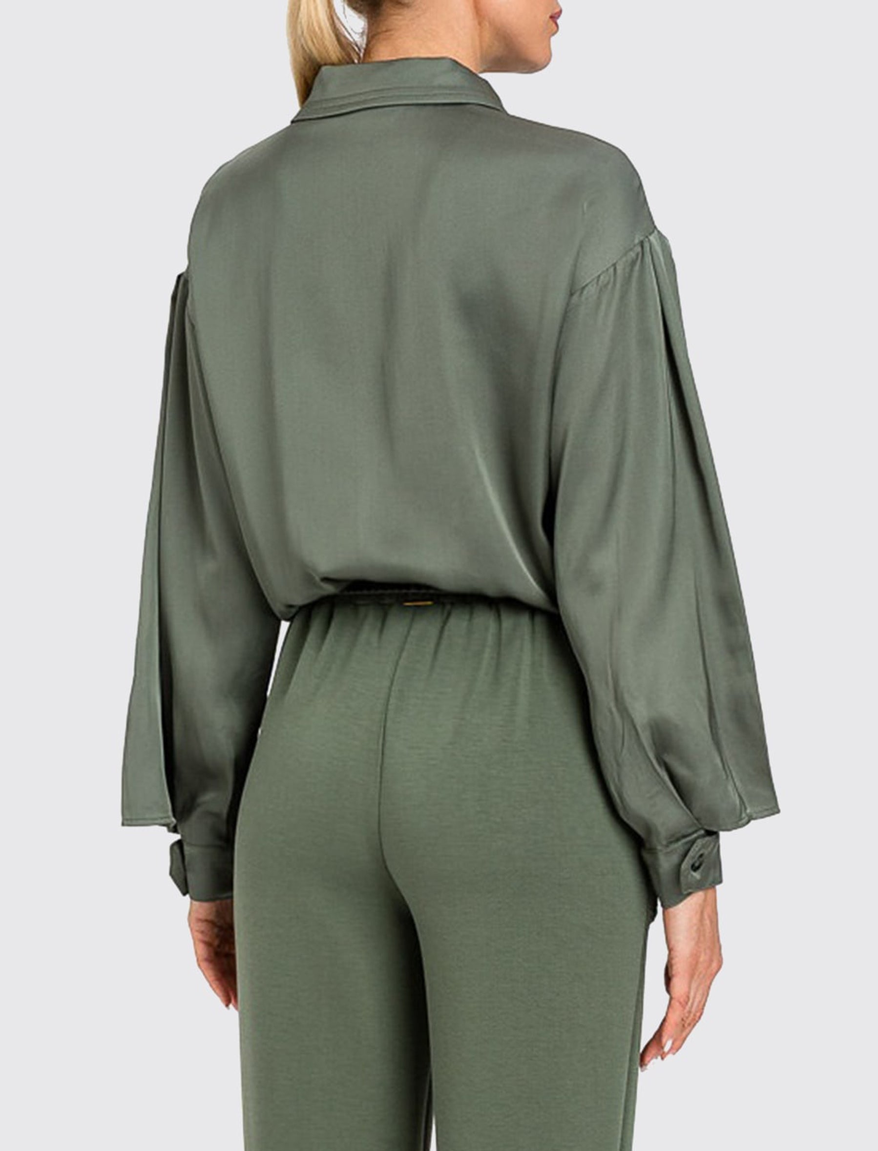Bomber in viscosa Twinset 261LL2LDD Thyme