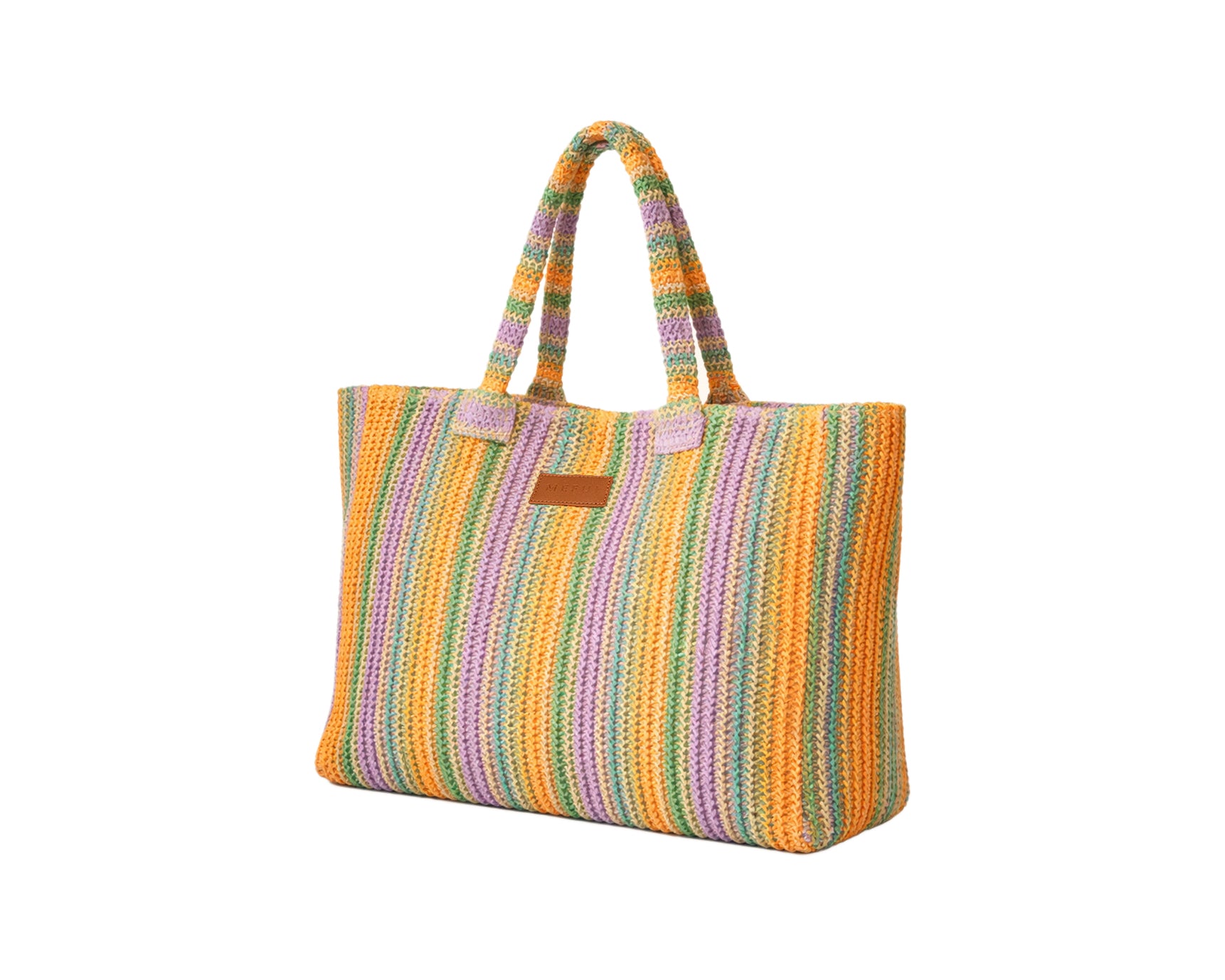 Maxi Bag Me Fui SW0085-OR in rafia Arancione Donna
