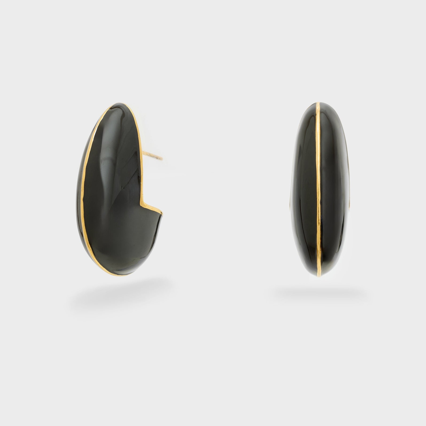 Orecchini Luna In Resina Nali' PWOR0011 Nero Donna