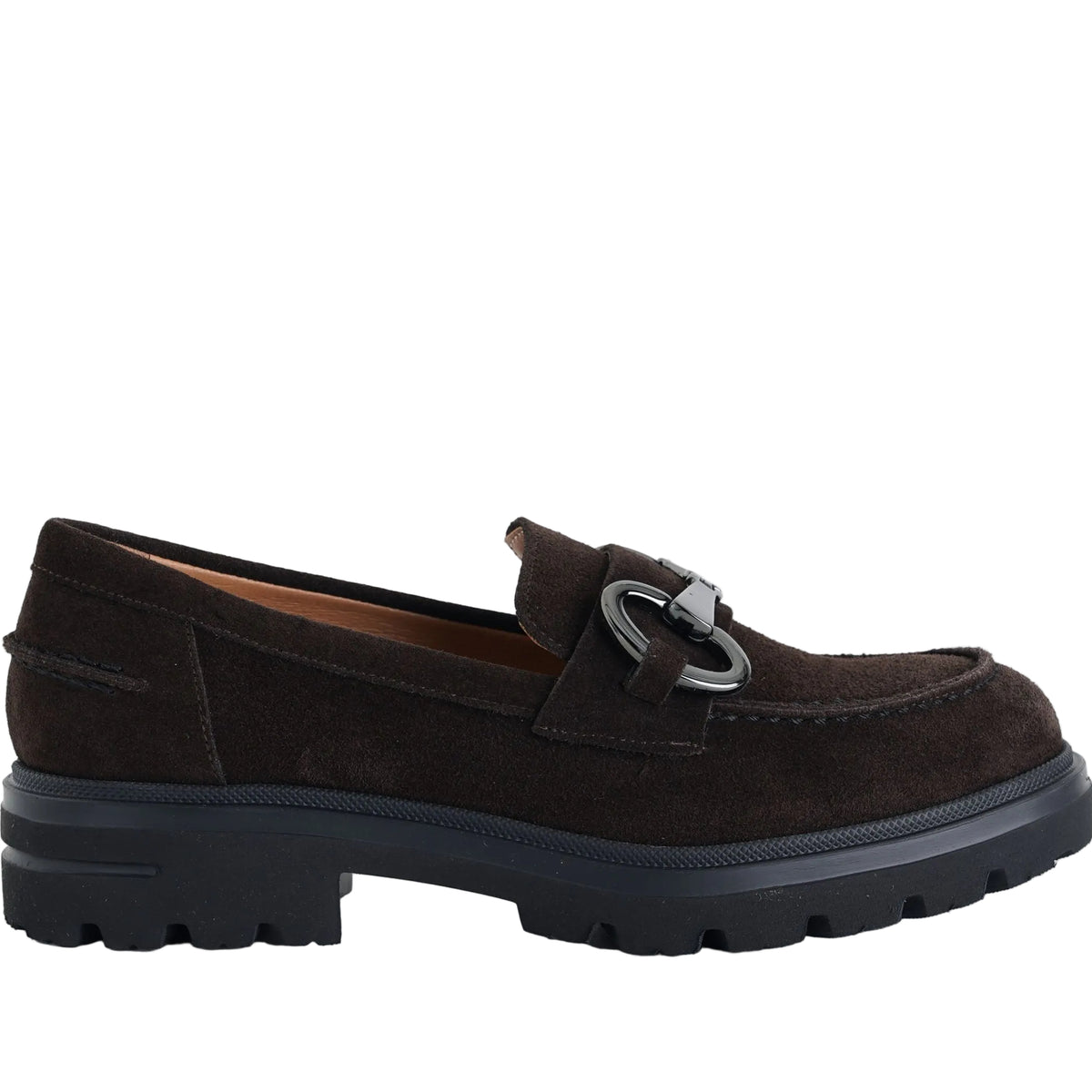 Mocassini in camoscio VSL 7851 Moro Donna