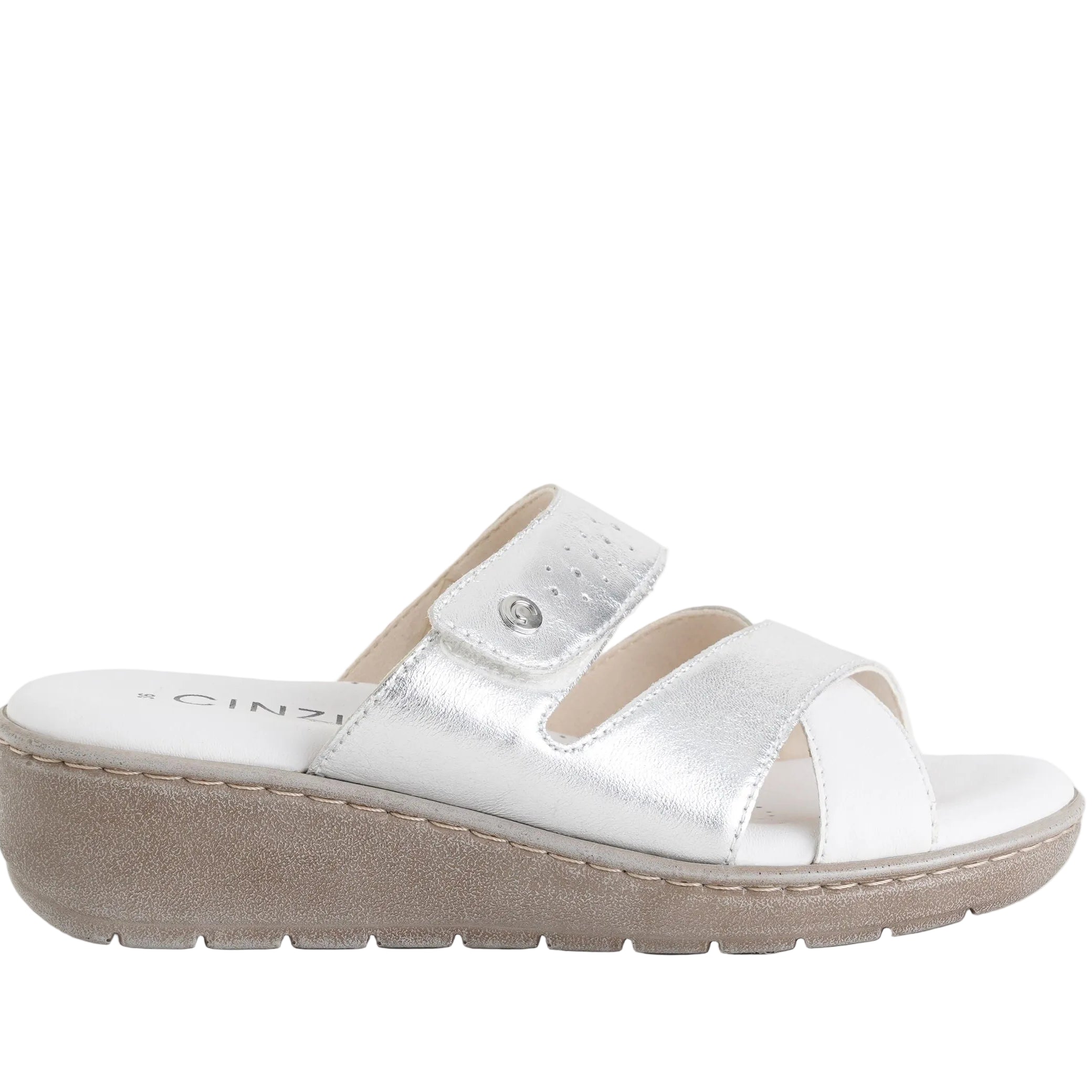 Ciabatta Cinzia Soft SV2724588 White/Silver Donna
