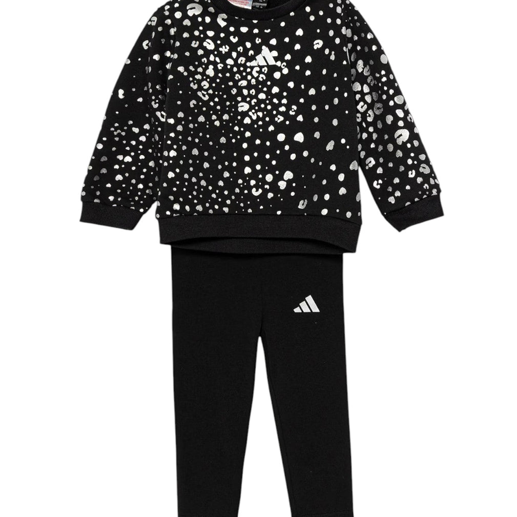 Tuta ADIDAS Inf Glam JN2229 Nero/Argento Unisex bambino