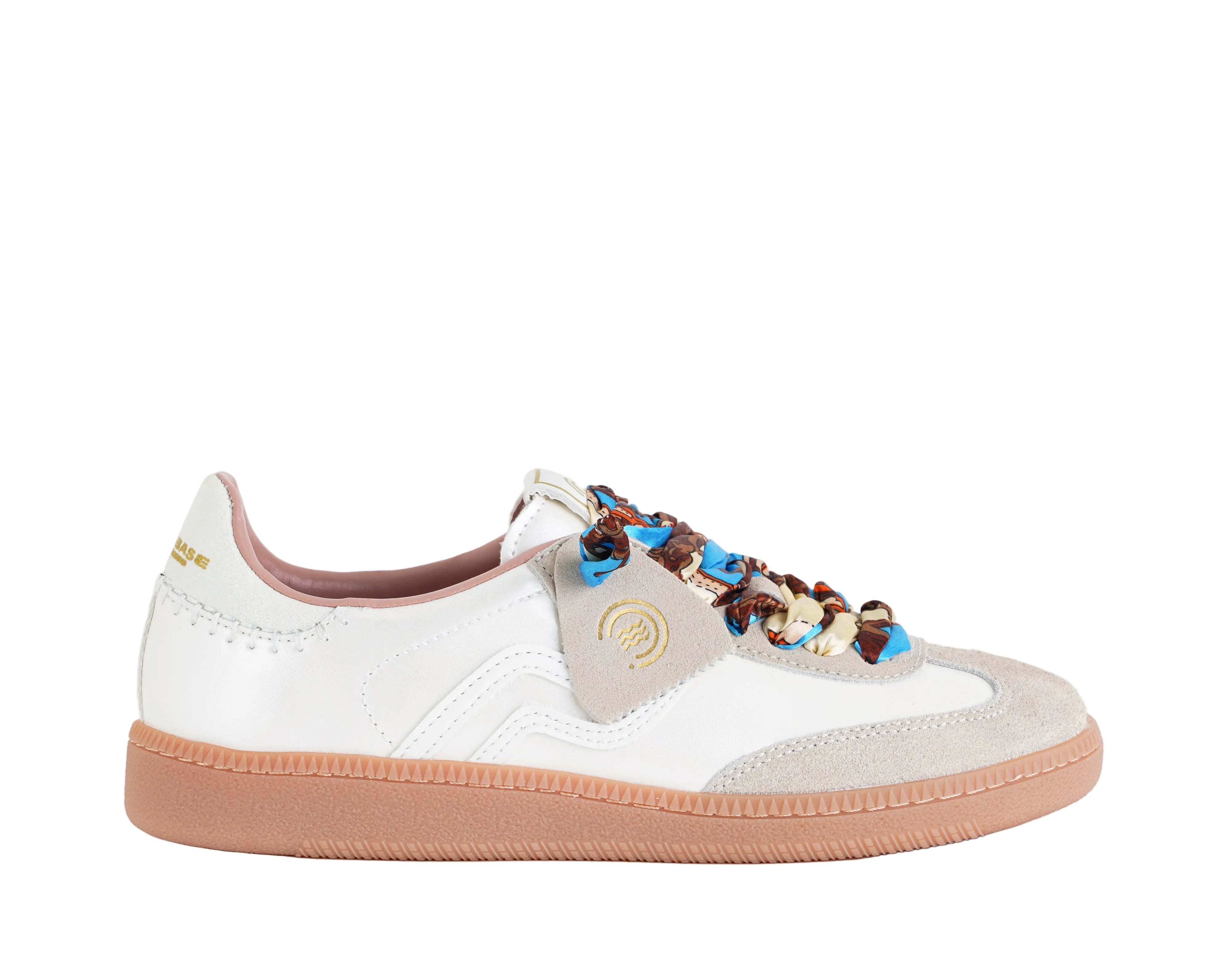 Prima Base Polo 51505-025 – Sneakers donna Bianco, tomaia in pelle e suede