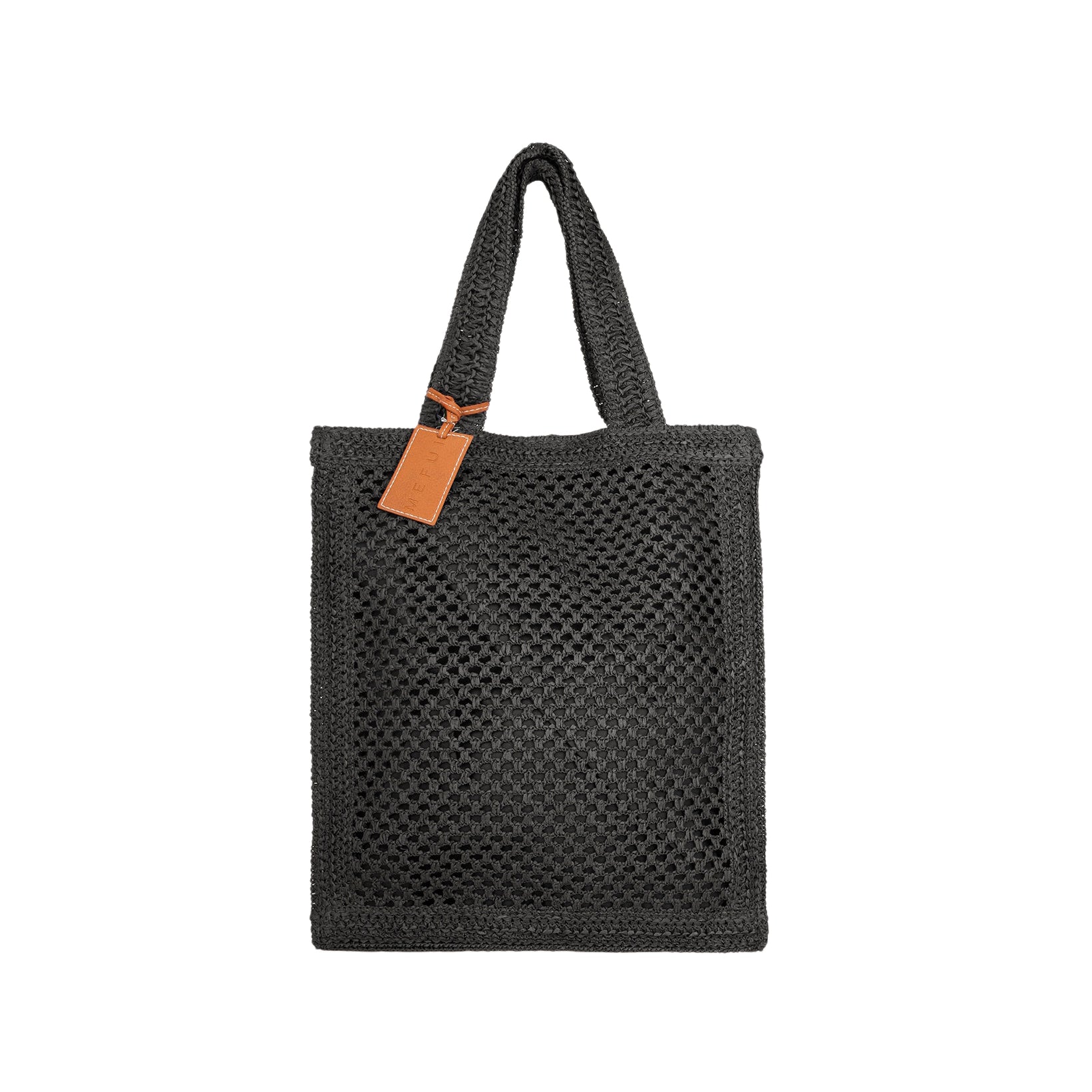Me Fui SW0050-BK Black - Beachbag in rafia donna