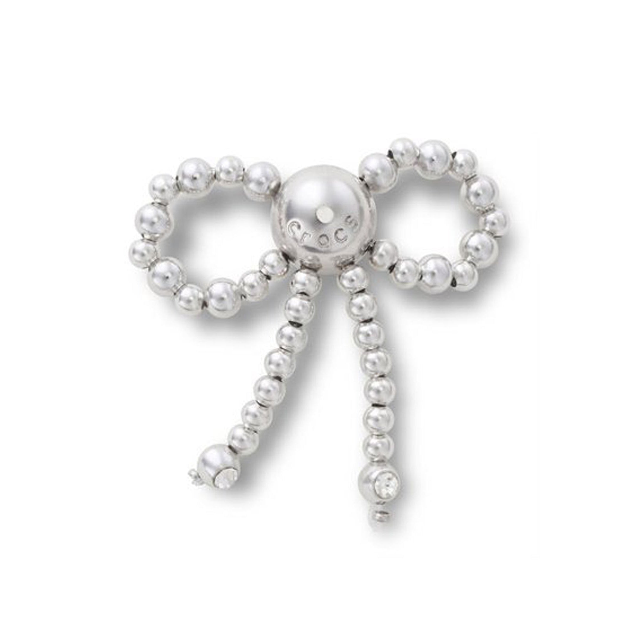 Charms Crocs Silver Breaded Bow CR.5672 JIB