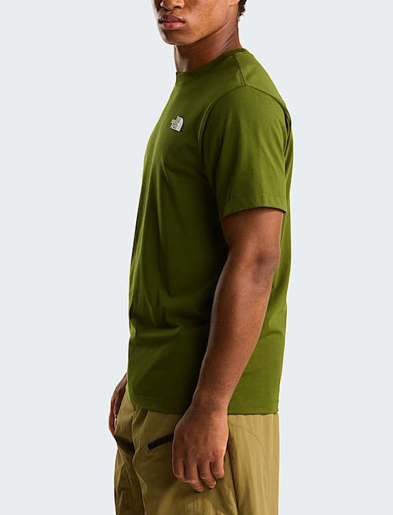 THE NORTH FACE NF0A8GV2BRI1 T-Shirt NSE Box Regular colore Verde (Woodland Green)