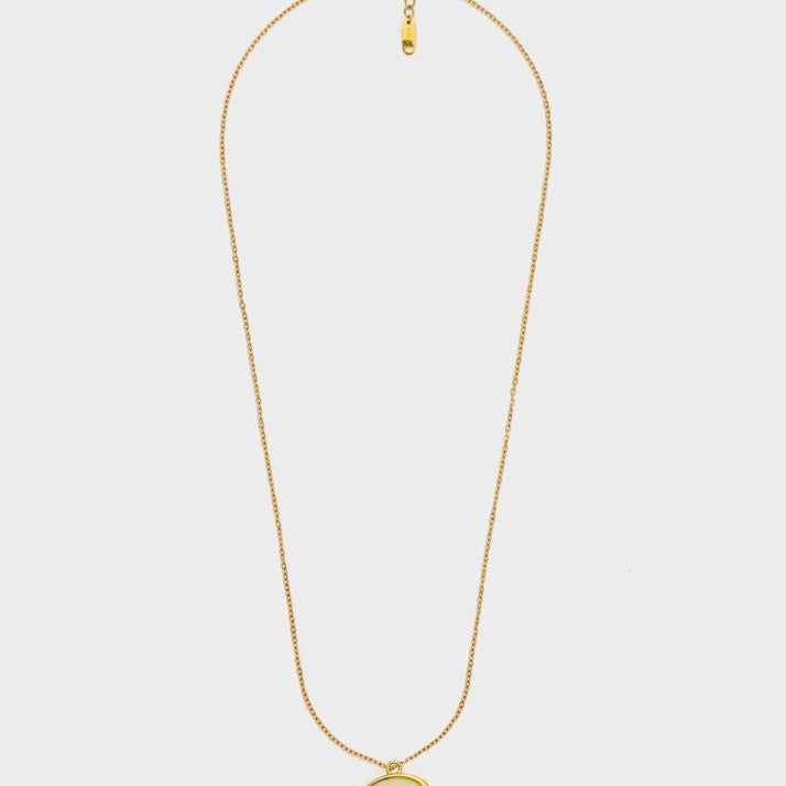 Collana con pendente Nalì Enough EMCL1336 Panna/Oro Donna