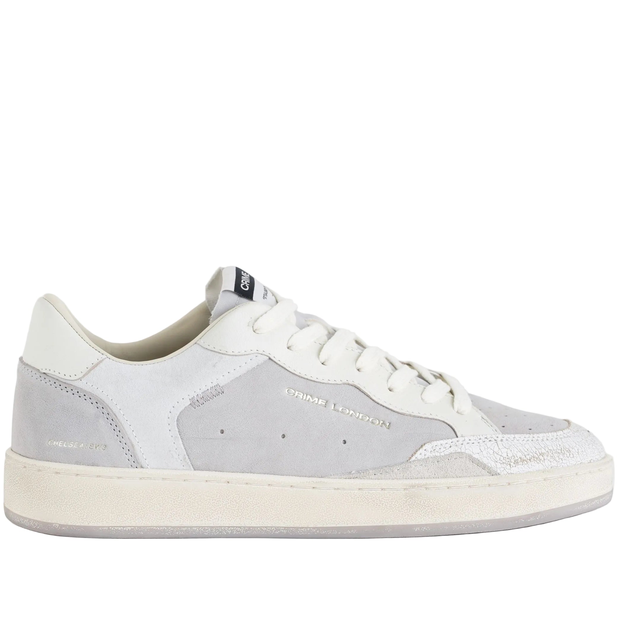 Sneakers Crime London Chelsea Misty Grey uomo – vista frontale