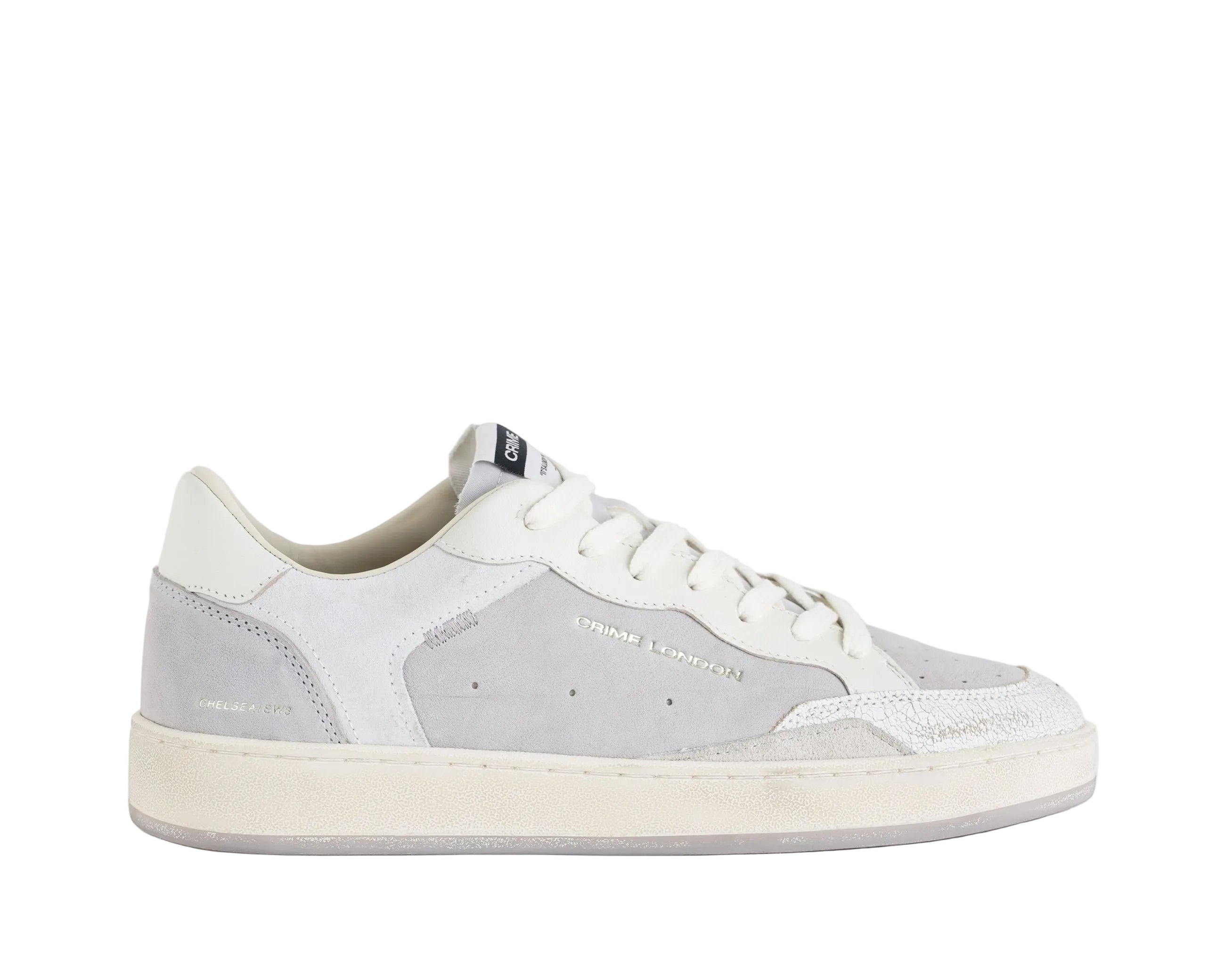Sneakers Crime London Chelsea Misty Grey uomo – vista frontale