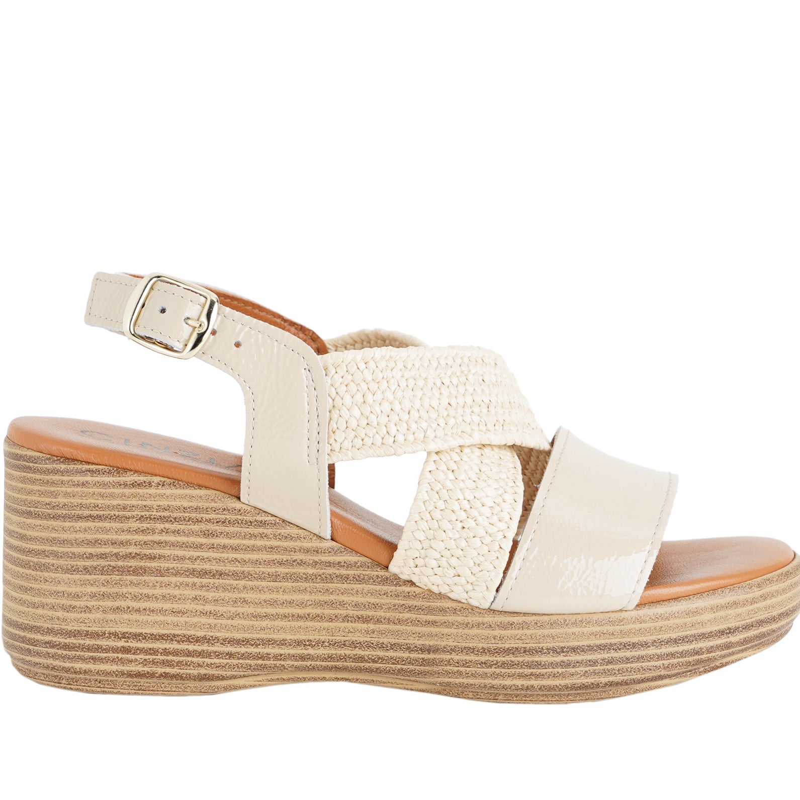 Sandalo con zeppa Donna