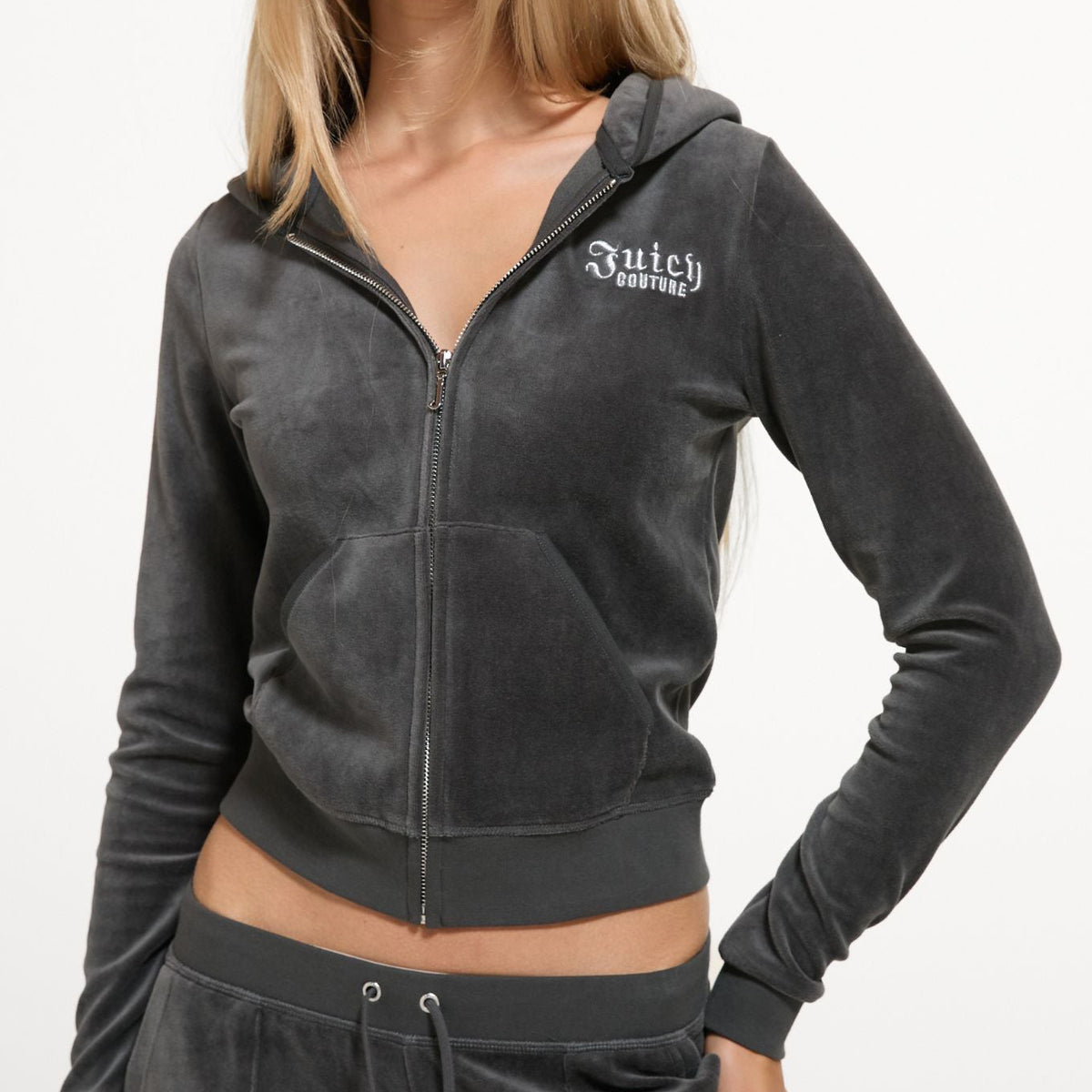Felpa con cappuccio Juicy Couture Regal Rebelle Robyn VEJHJ0998WJZJ34 Raven Donna