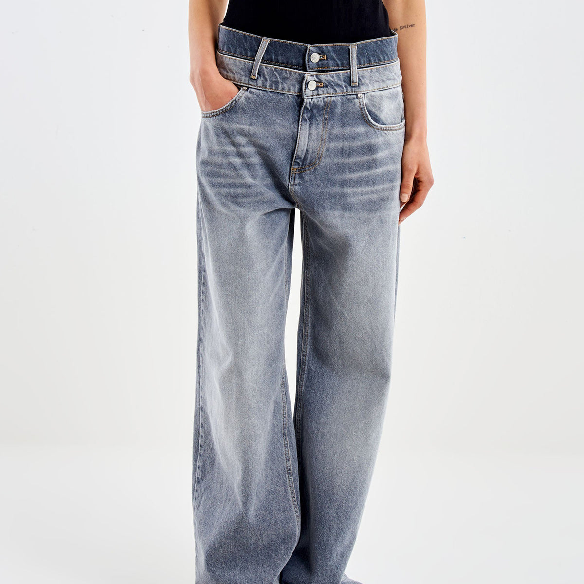 Jeans Vicolo Sofia DAC5124 Denim Grigio Donna