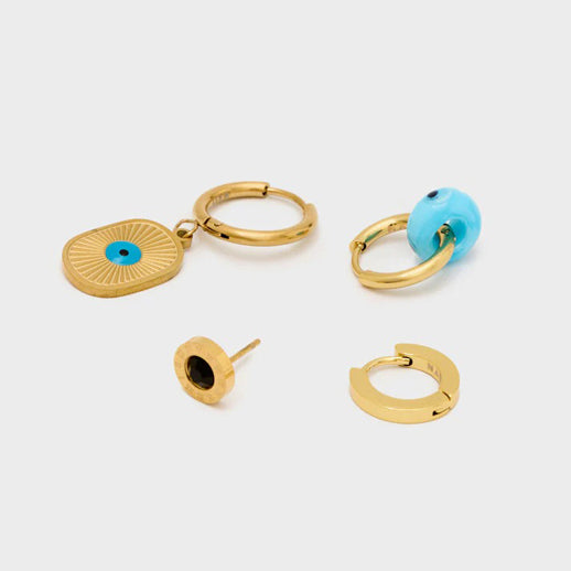 Set Orecchini Nalì Hoop Acc.Inos EMOR1935 Oro