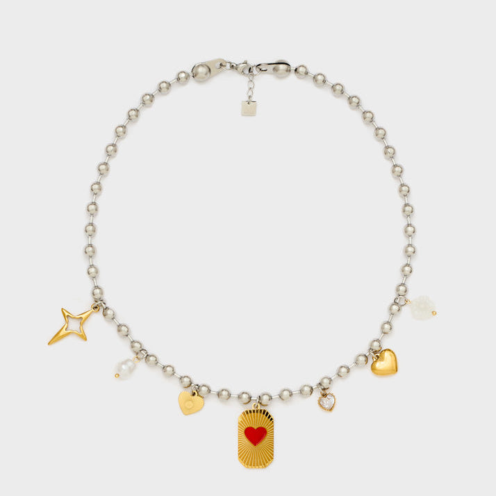 Collana multiciondolo Nalì EMCL1188 Oro Donna