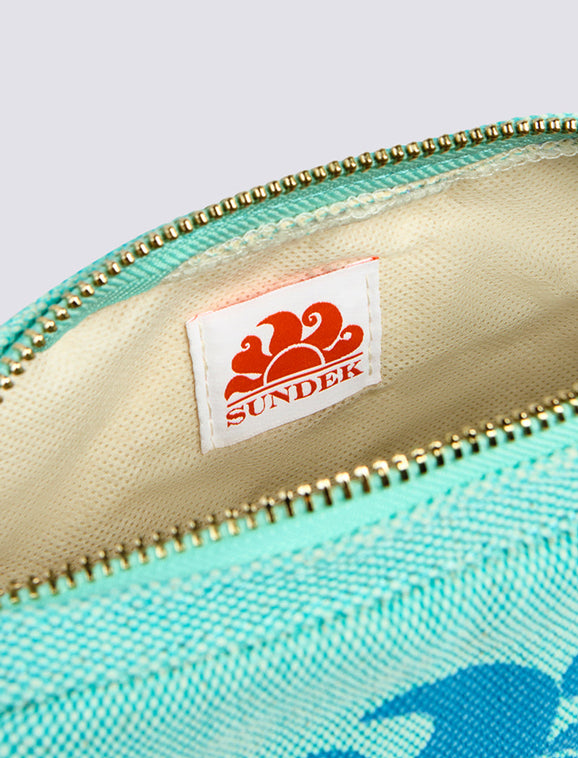 Pochette Sundek effetto stone washed AW910ABCA600 Blue Java