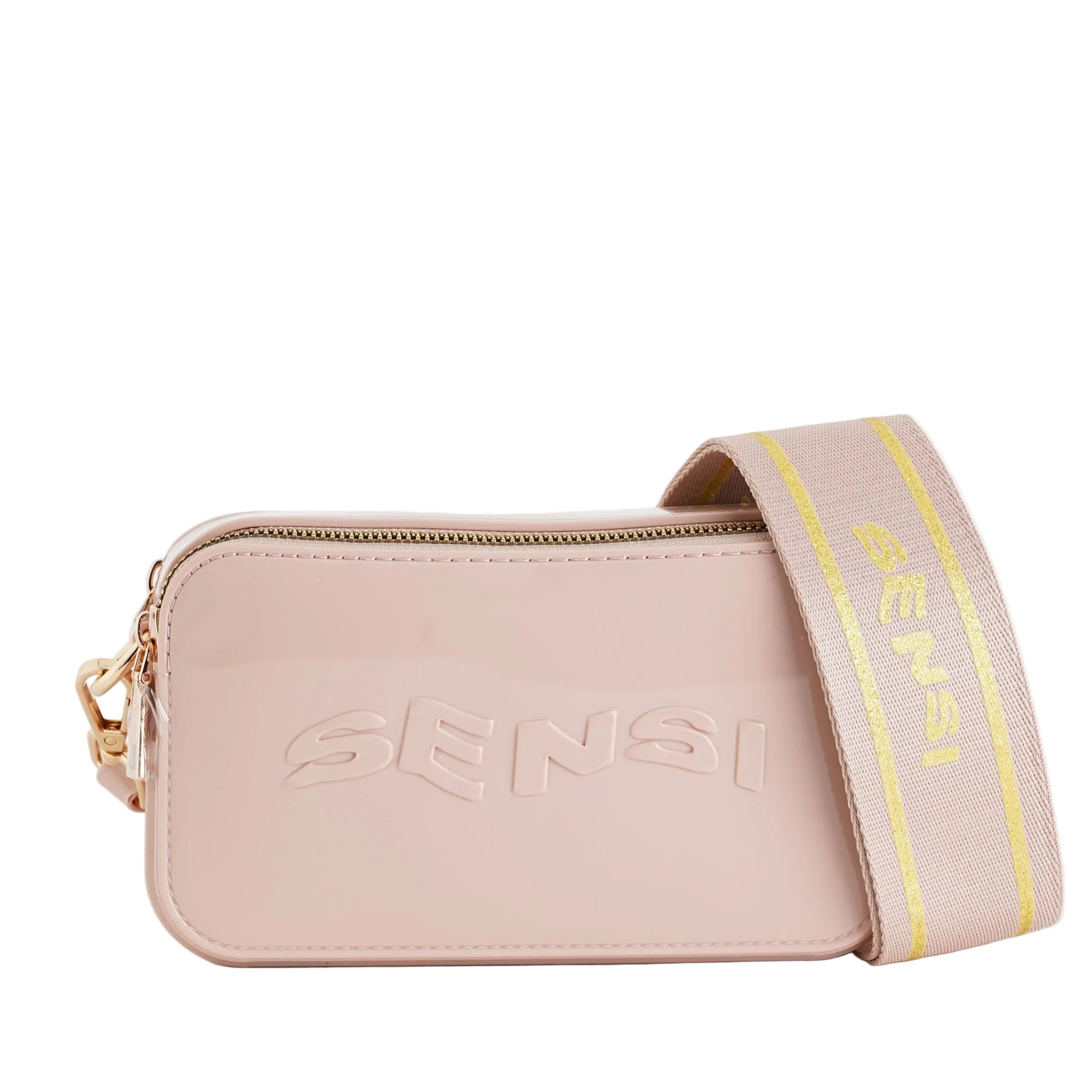 Borsa a tracolla in vernice Sensi 023/B Cipria