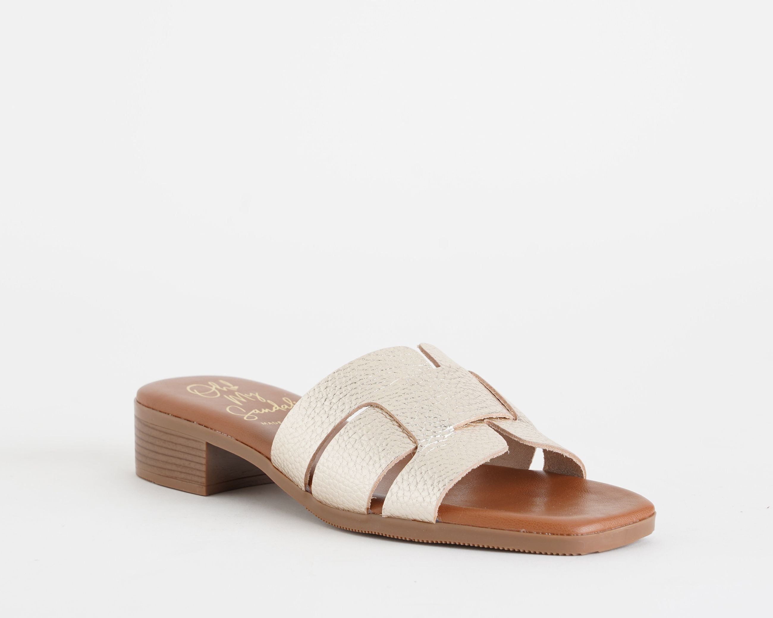 Sandalo con tacco Oh My Sandals 5880 Champagne Donna