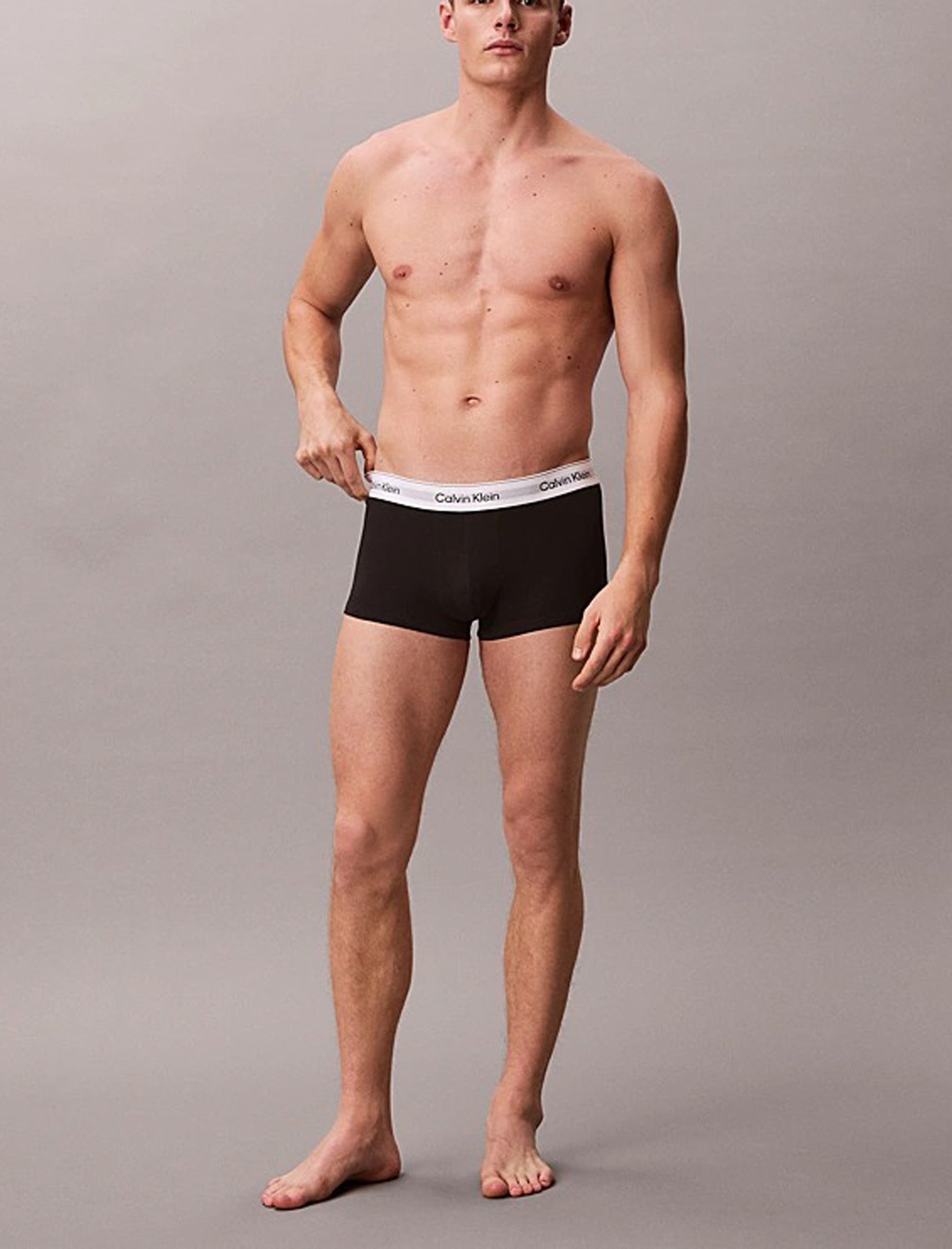 Boxer vita bassa Calvin Klein in confezione da 3 - Icon Cotton Stretch LV00NB4389 MP1