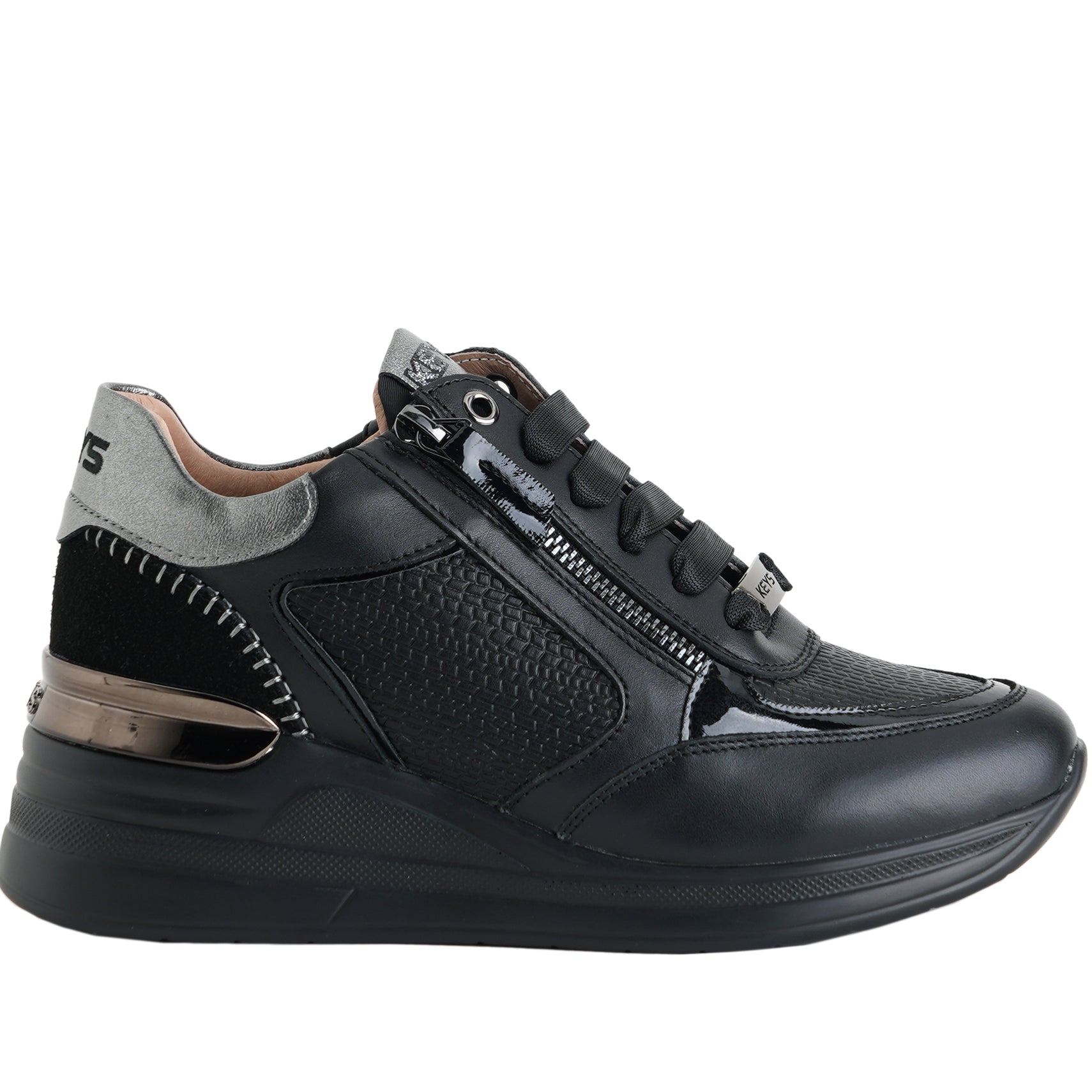 Sneakers con zeppa KEYS K-11243 Nero Donna