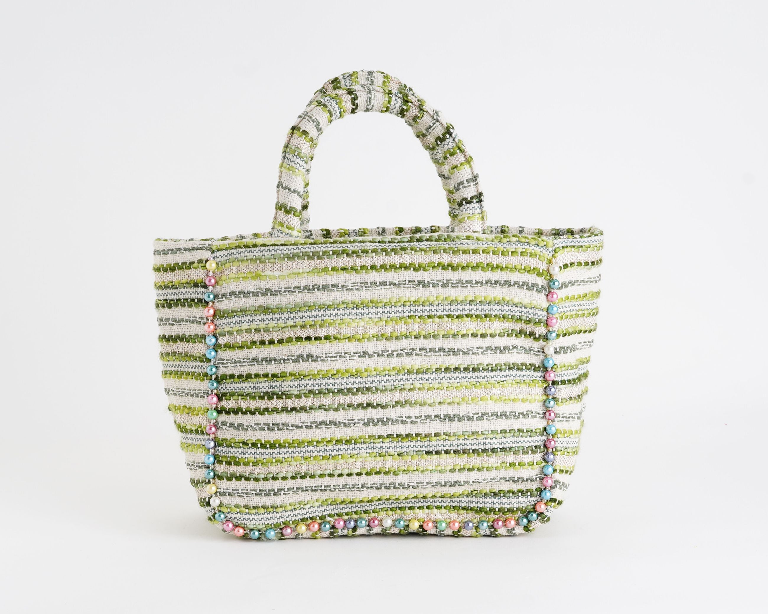 Borsa a mano Marc Ellis Buby S Indy 26 Donna Variant 09 – vista posteriore, retro in cotone intrecciato con patch logata