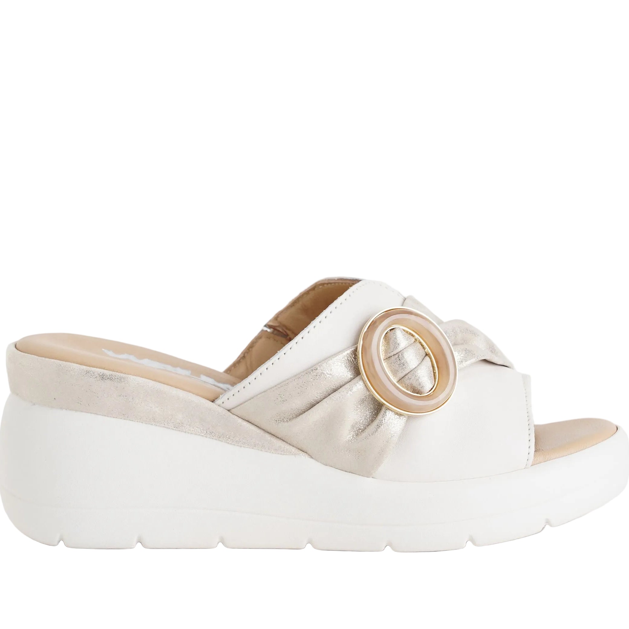 Sandalo con zeppa MELLUSO 019275 Bianco