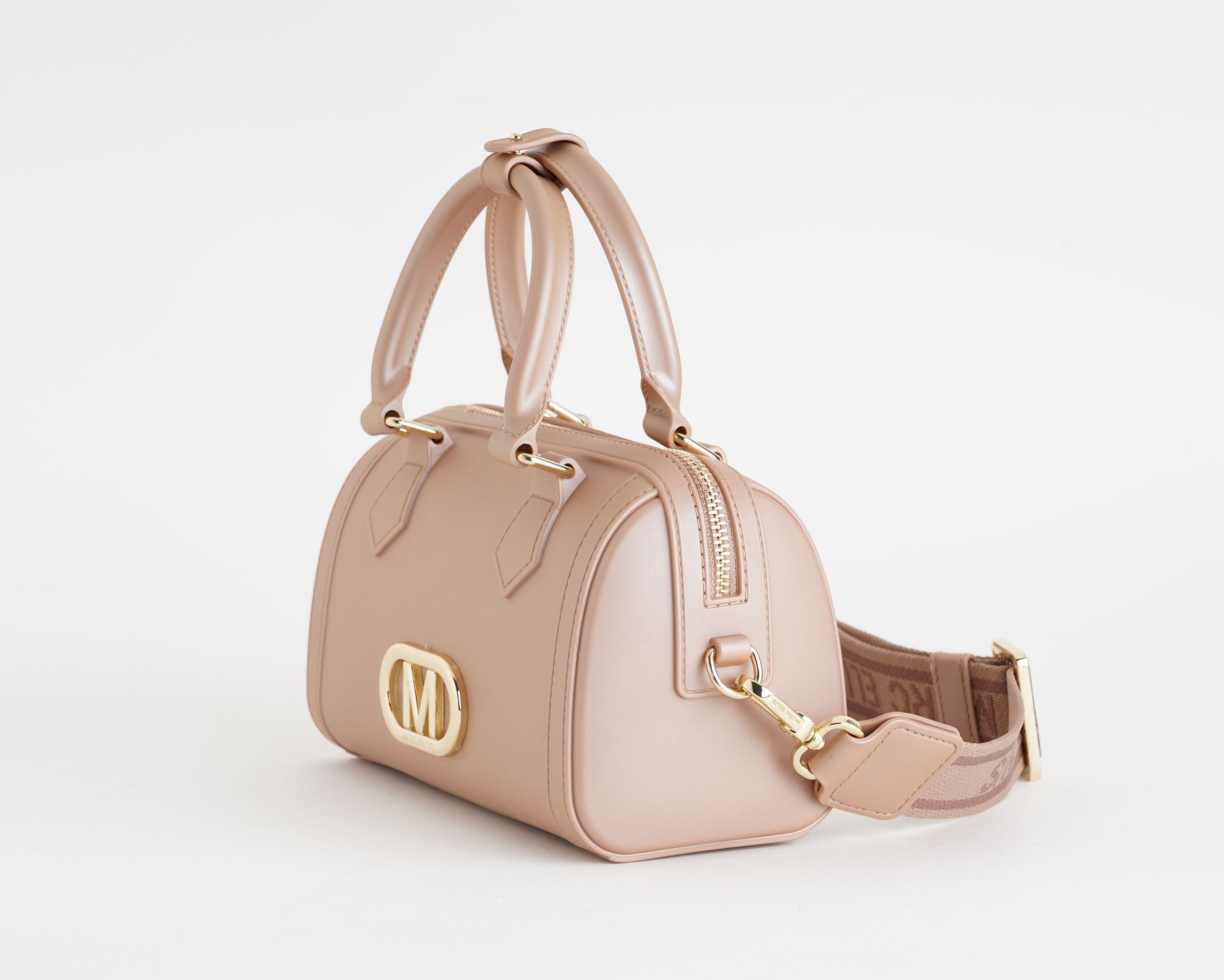Borsa a bauletto Marc Ellis Flat Estrella M Donna Moka Mousse Light Gold - Vista laterale