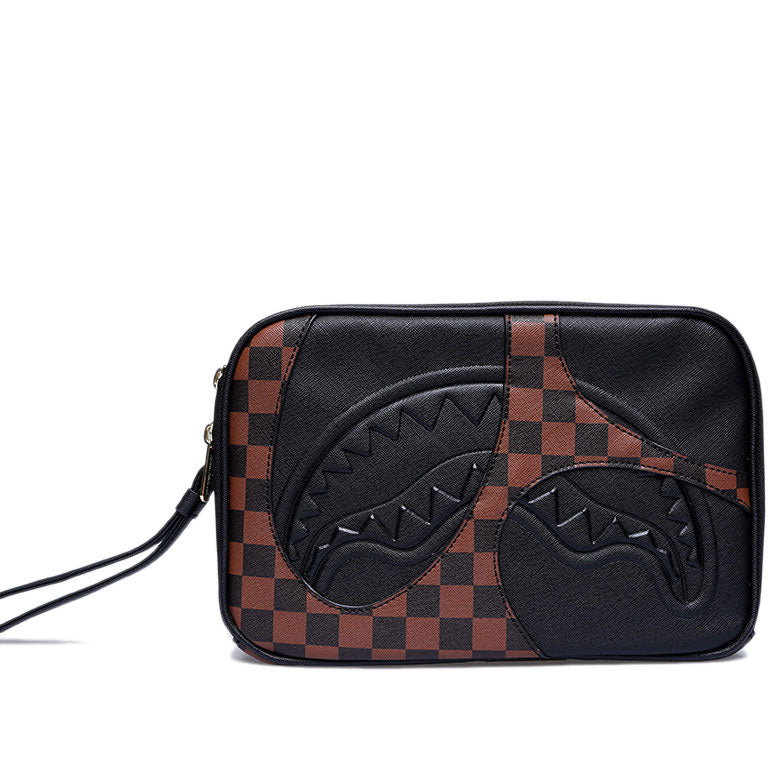 Pochette SPRAYGROUND JETSTREAM BROWN TOILETRY BAG 910B8282NSZ Unisex Uomo Donna