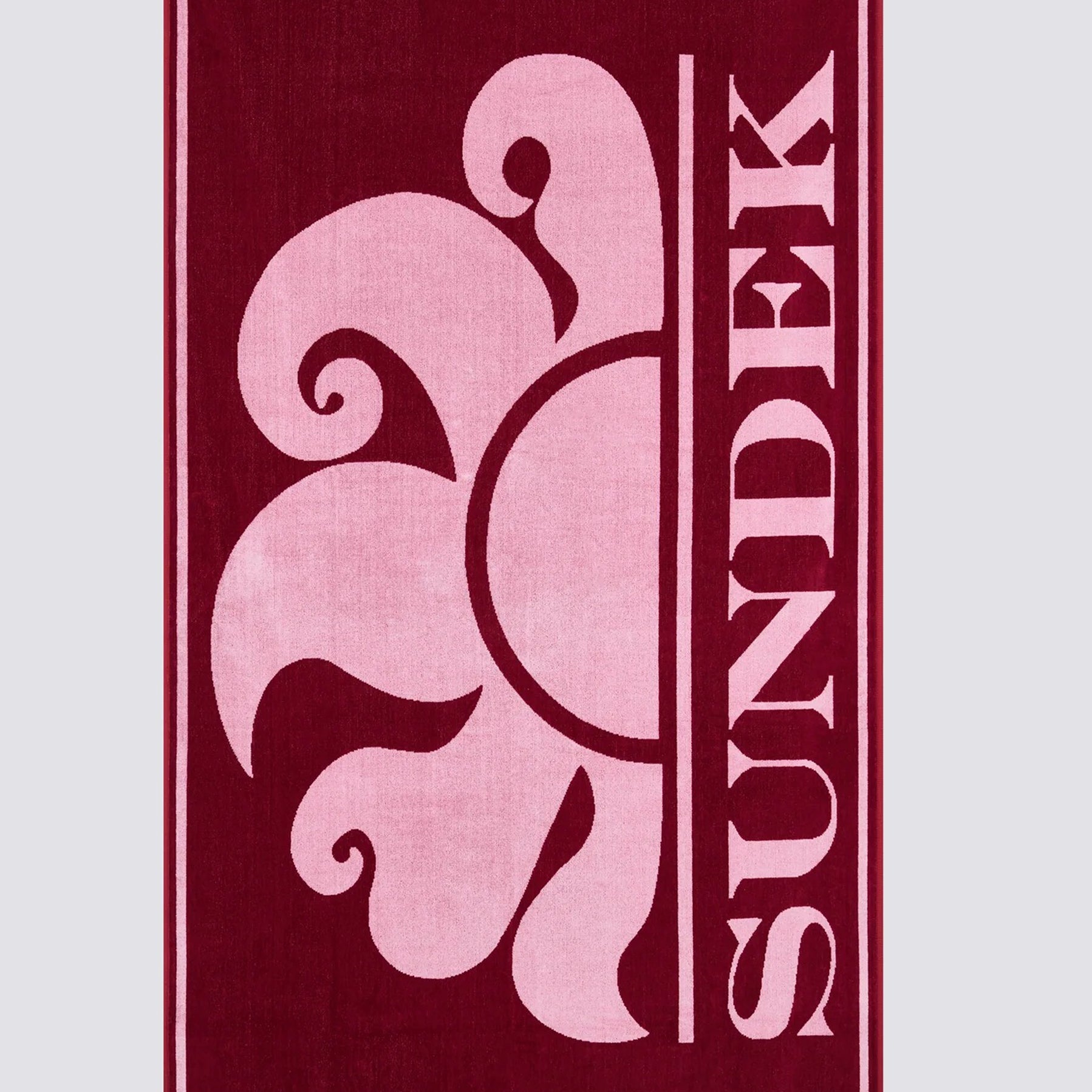 Telo Jacquard Sundek AM371ATC1000 Deep Scarlet
