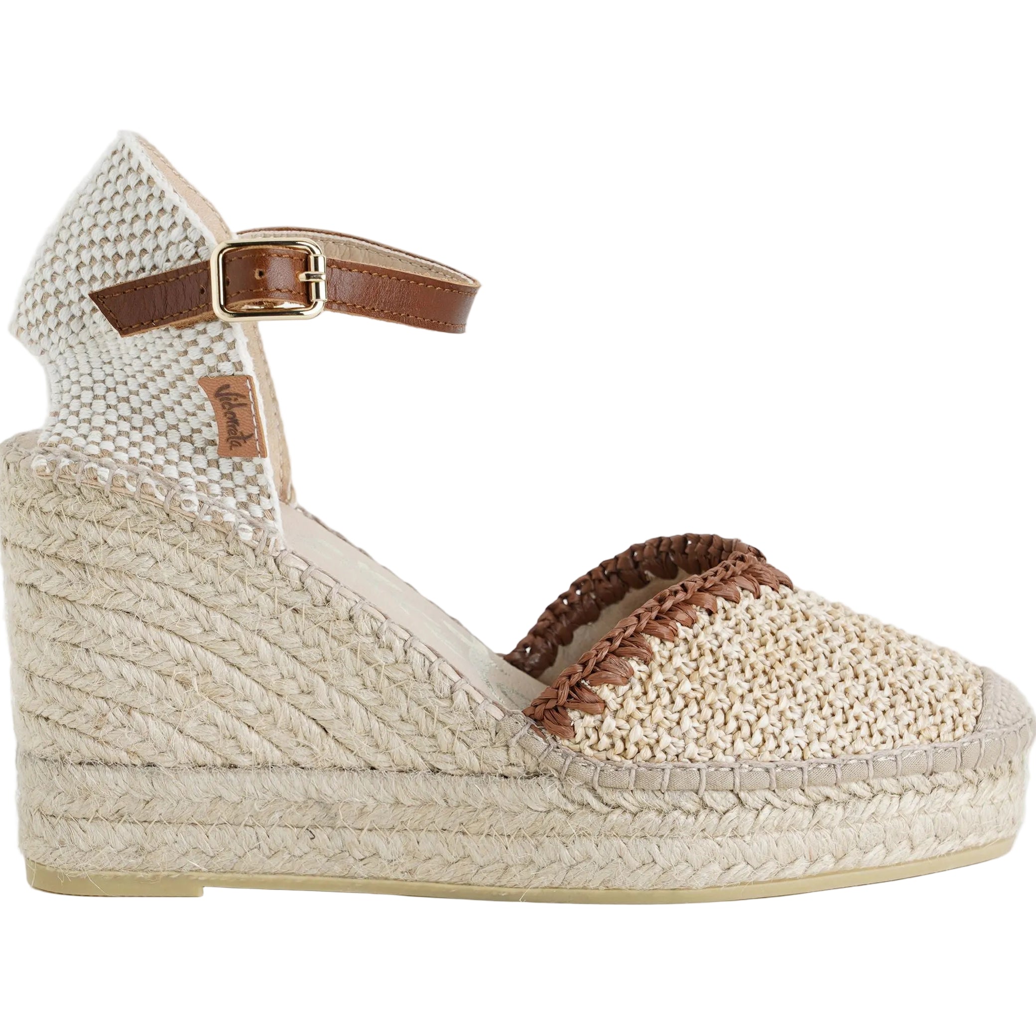 Espadrillas con zeppa Vidorreta 0248 Moka