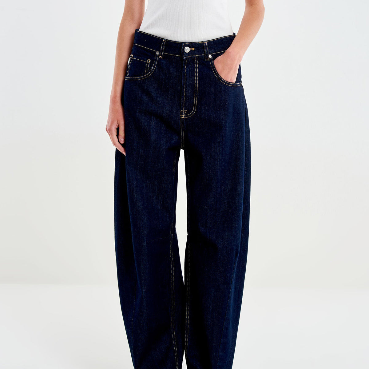 Jeans barrel Vicolo Delia DAC5128 Denim Blu Donna