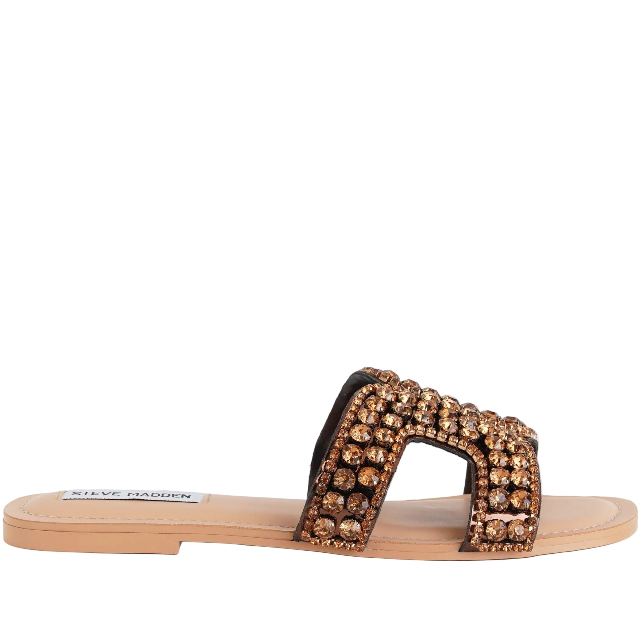 Steve Madden Zaira SMSZAIRA-567 – Sandalo basso donna Bronze con strass