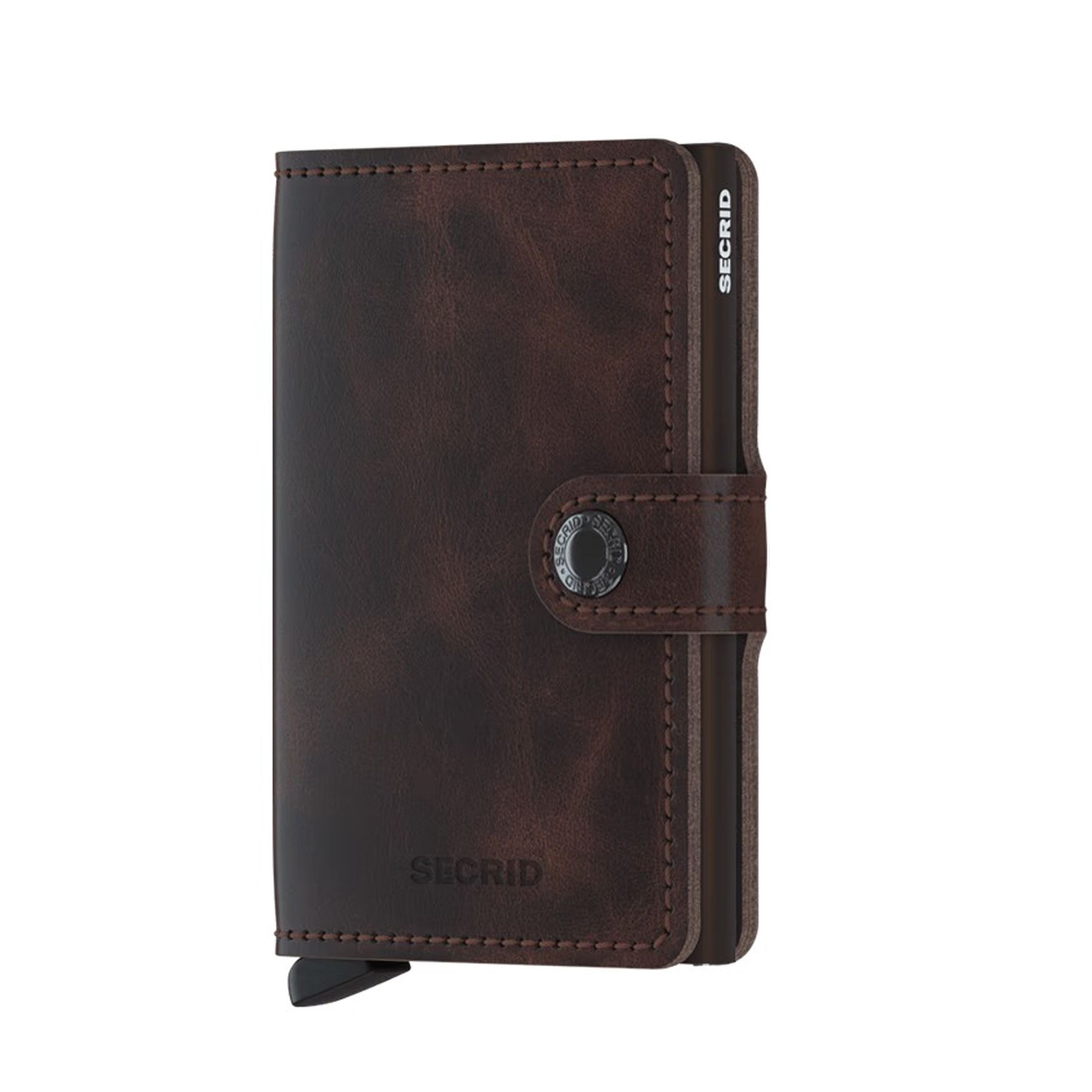 Portafoglio Secrid MV-Chocolate colore Chocolate – miniwallet in pelle con protezione RFID
