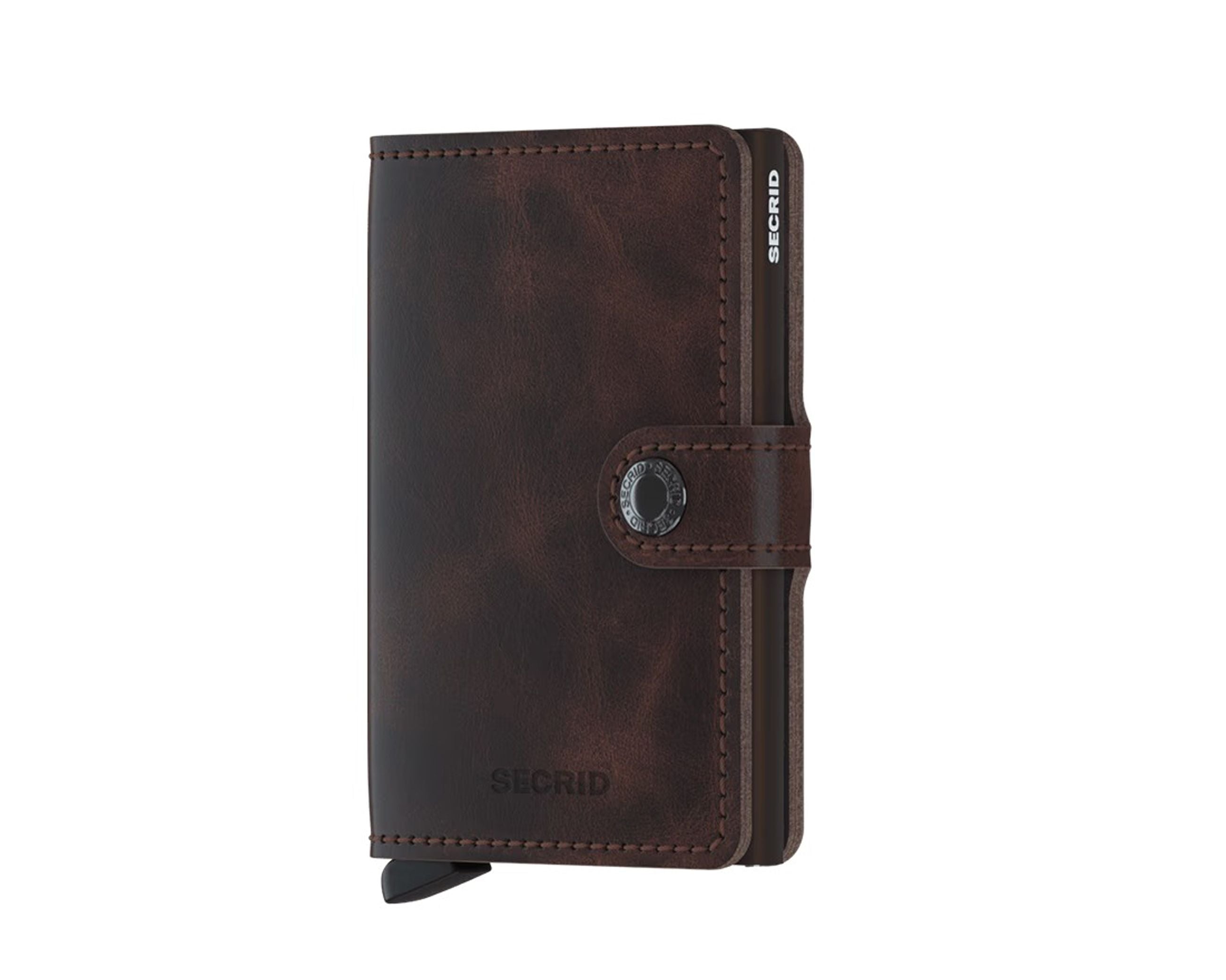 Portafoglio Secrid MV-Chocolate colore Chocolate – miniwallet in pelle con protezione RFID