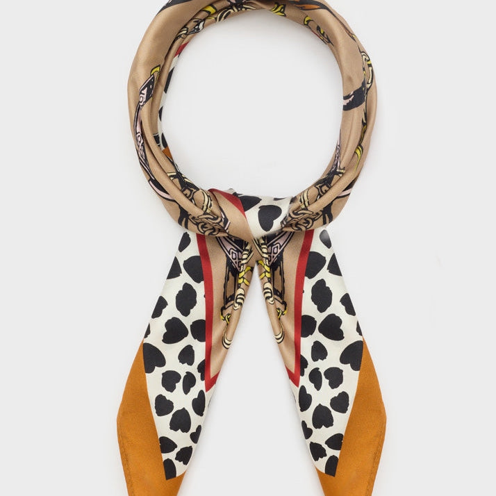 Foulard Nalì Katy KESC0018 Beige/Arancio Donna