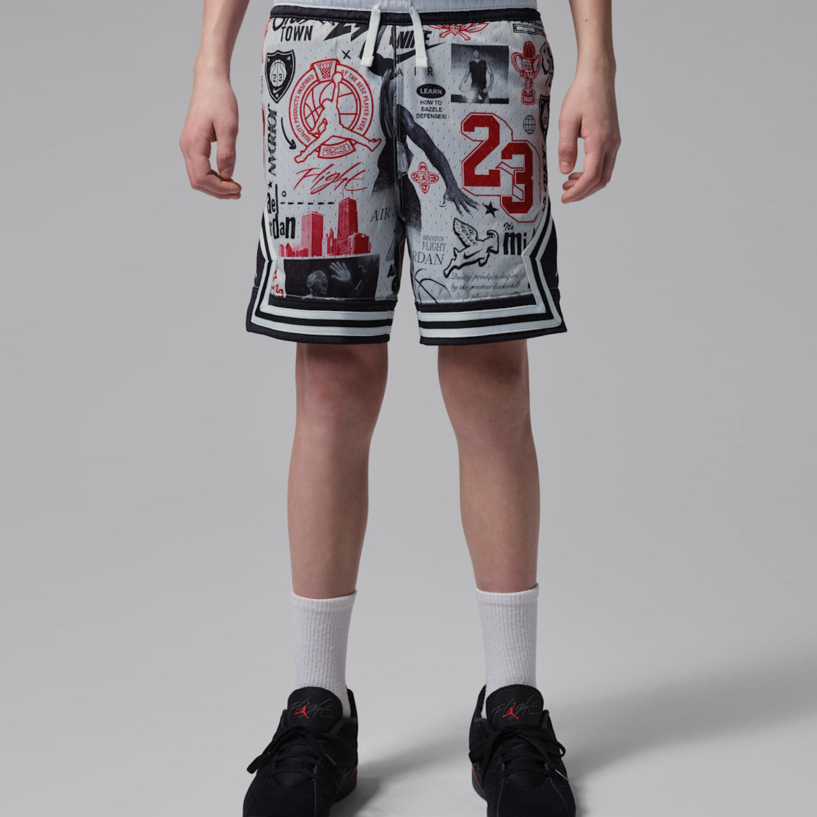 Pantaloncino Jordan Dri-Fit Printed Sport Diamond 95D429-709 Unisex bambino