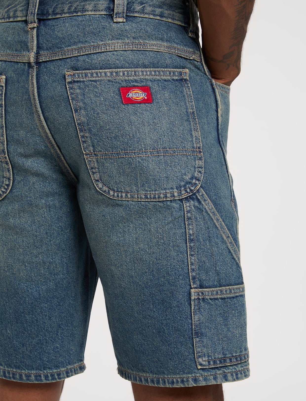 Dickies Carpenter Short 9933 11-Inch Denim DK0A88FCL231 – Shorts uomo Khaki Tinted Blue