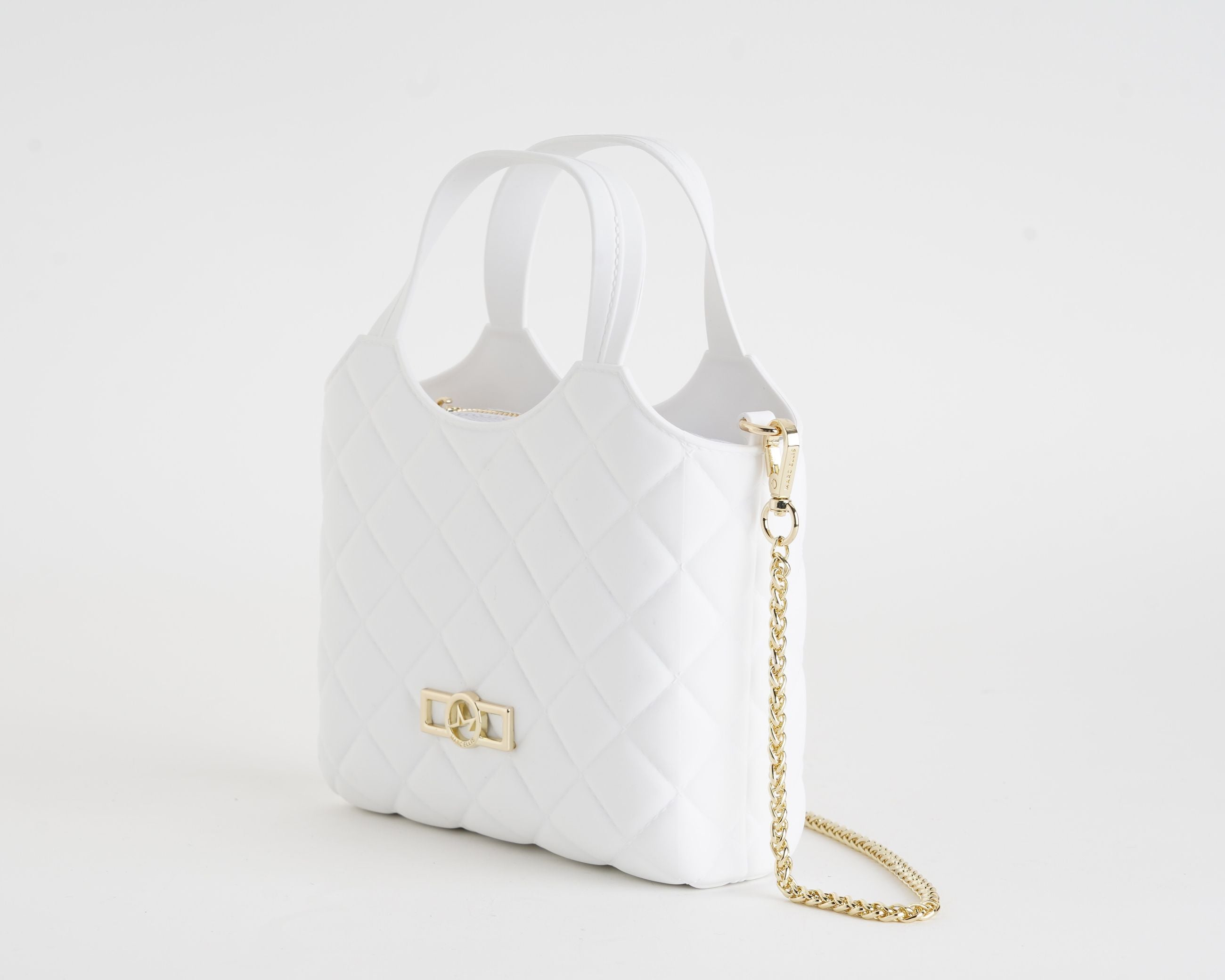 Borsa a mano Marc Ellis Flat Teen Donna Milk Light Gold - Vista laterale