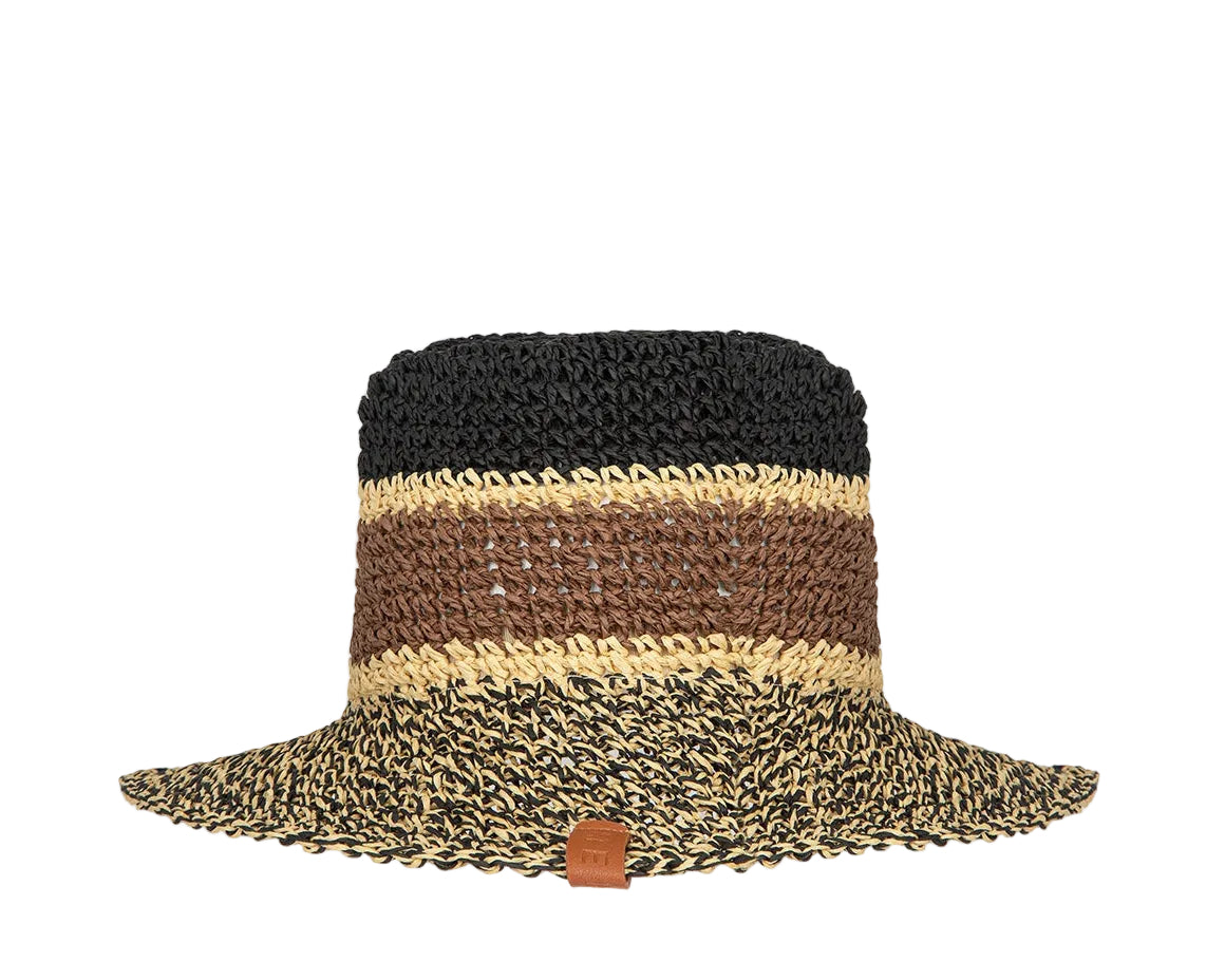 Cappello in carta paglia nero Me Fui SW0220-BK donna