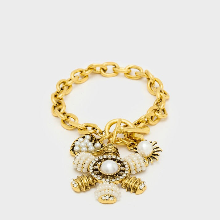 Bracciale con pendenti Nalì Elis EMBR0475 Oro Donna