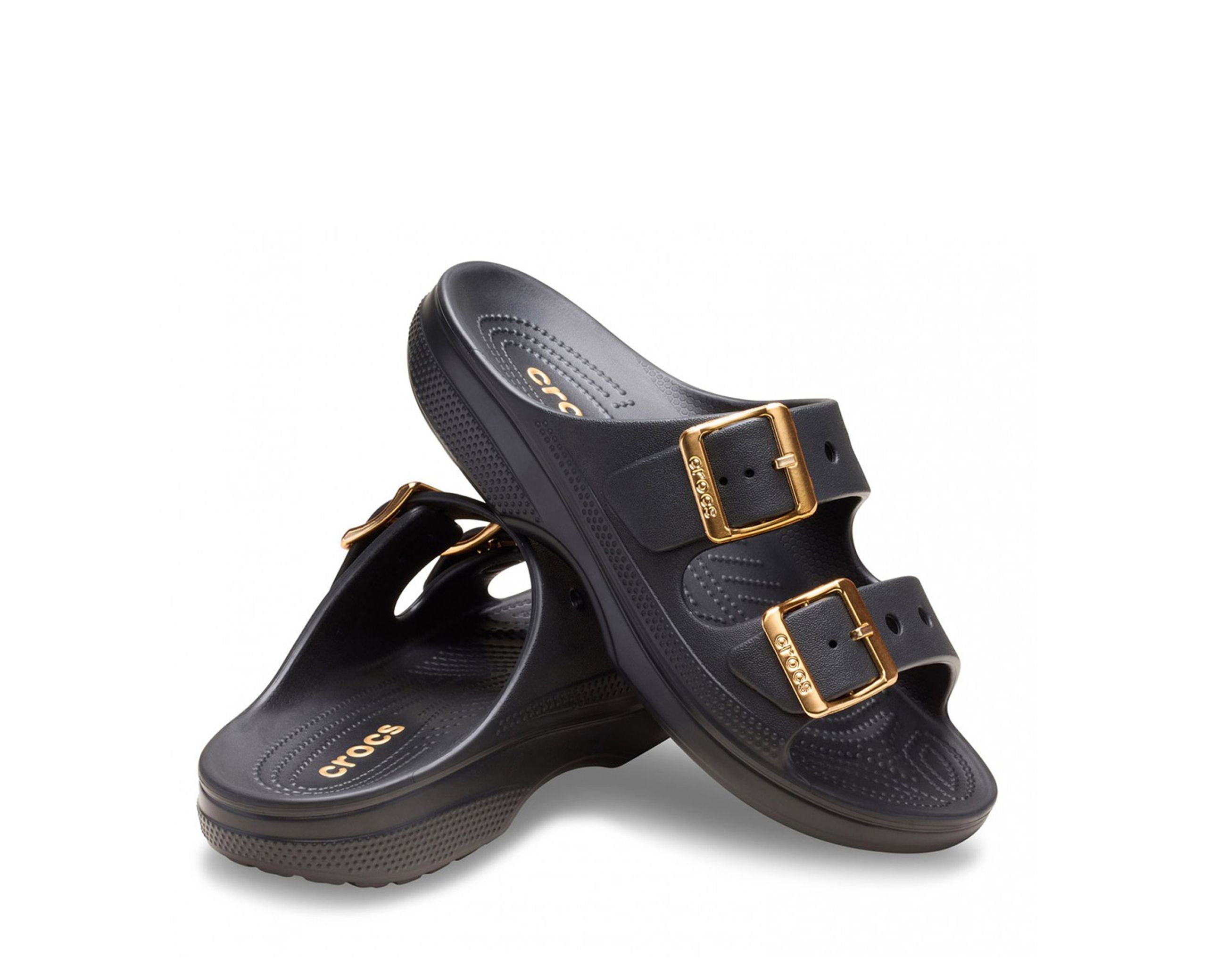 Sandali mare CROCS Saturday Metallic Buckle Sandal W CR.213316 Black