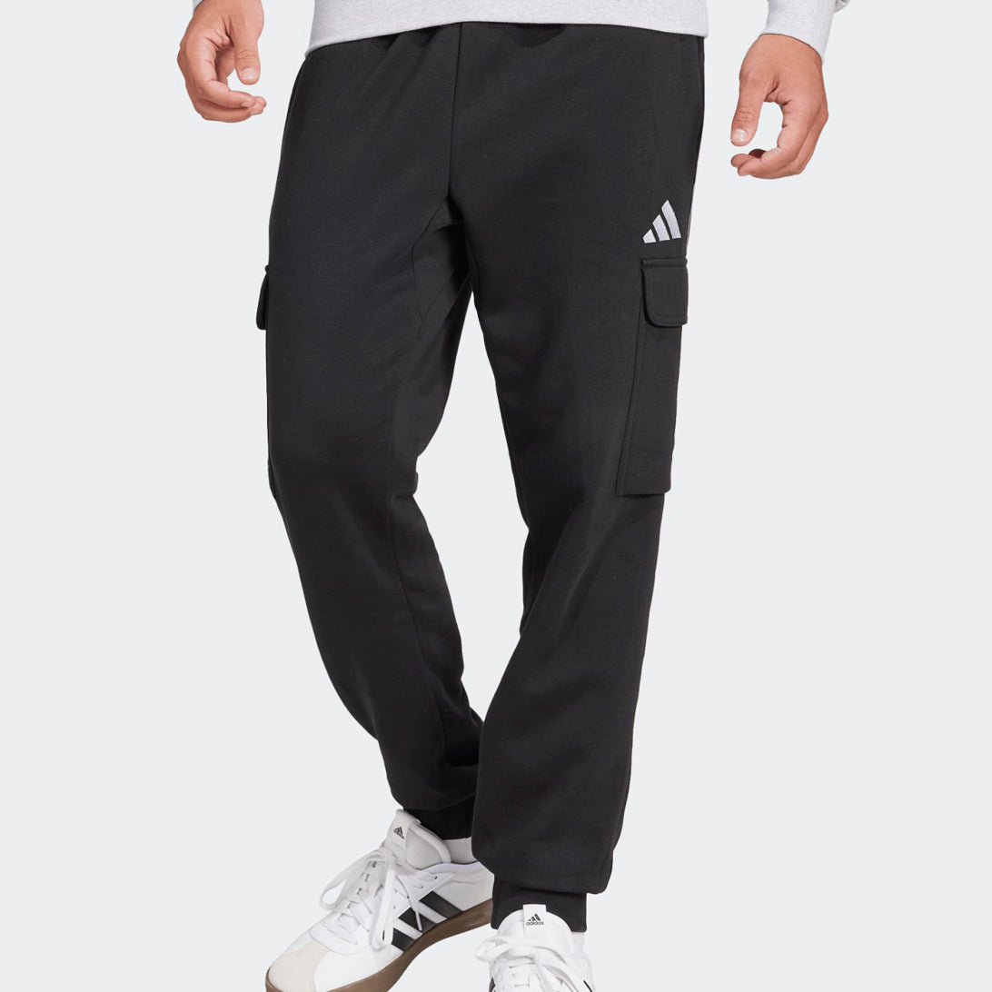 Pantalone Sportivo ADIDAS Feelcozy JE3820 Nero/Bianco Uomo