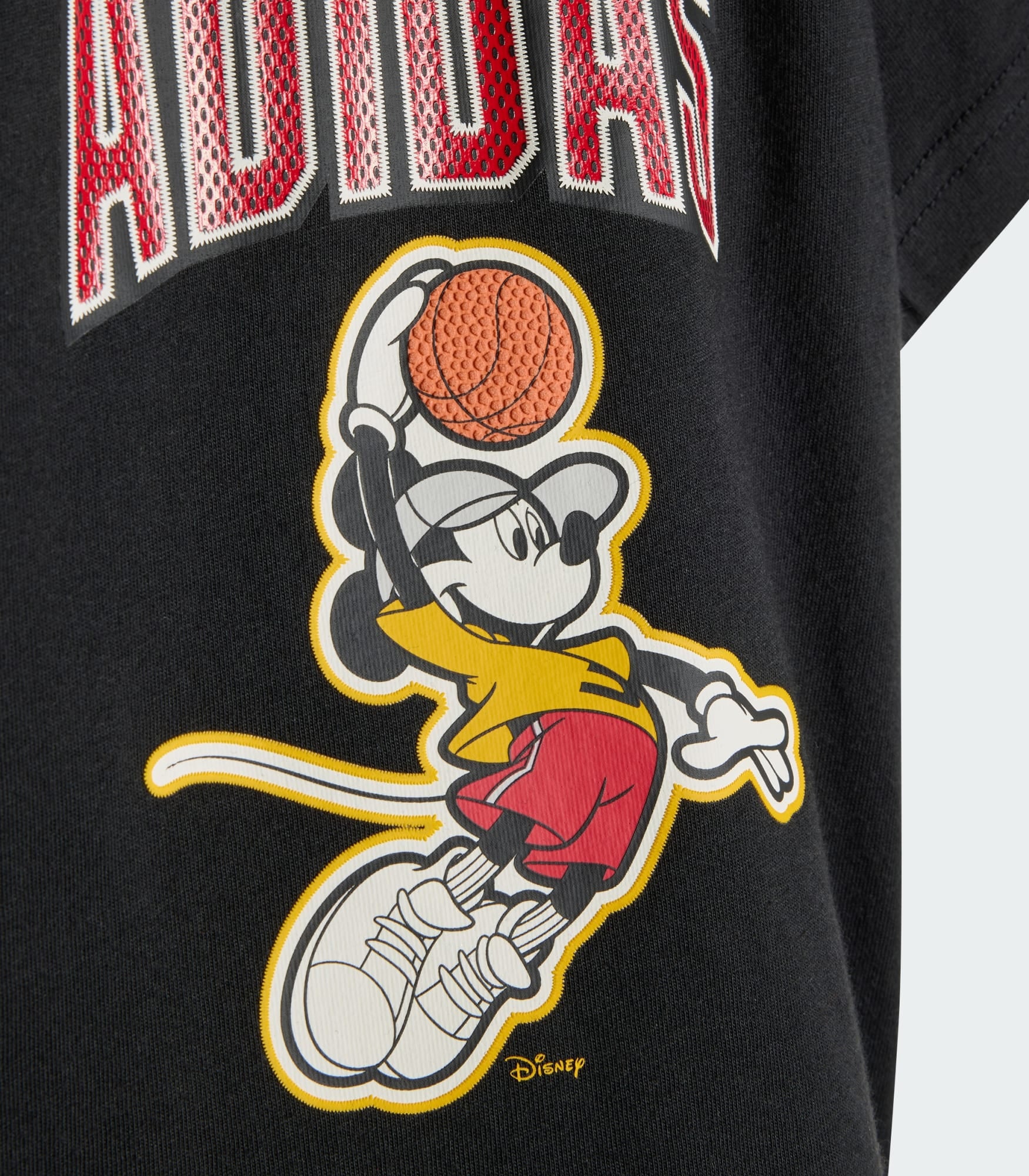 Set t-shirt e short Adidas Disney Mickey Mouse JZ7677 bambino unisex nero e bianco, 100% cotone, taglie dalla neonato a 4 anni